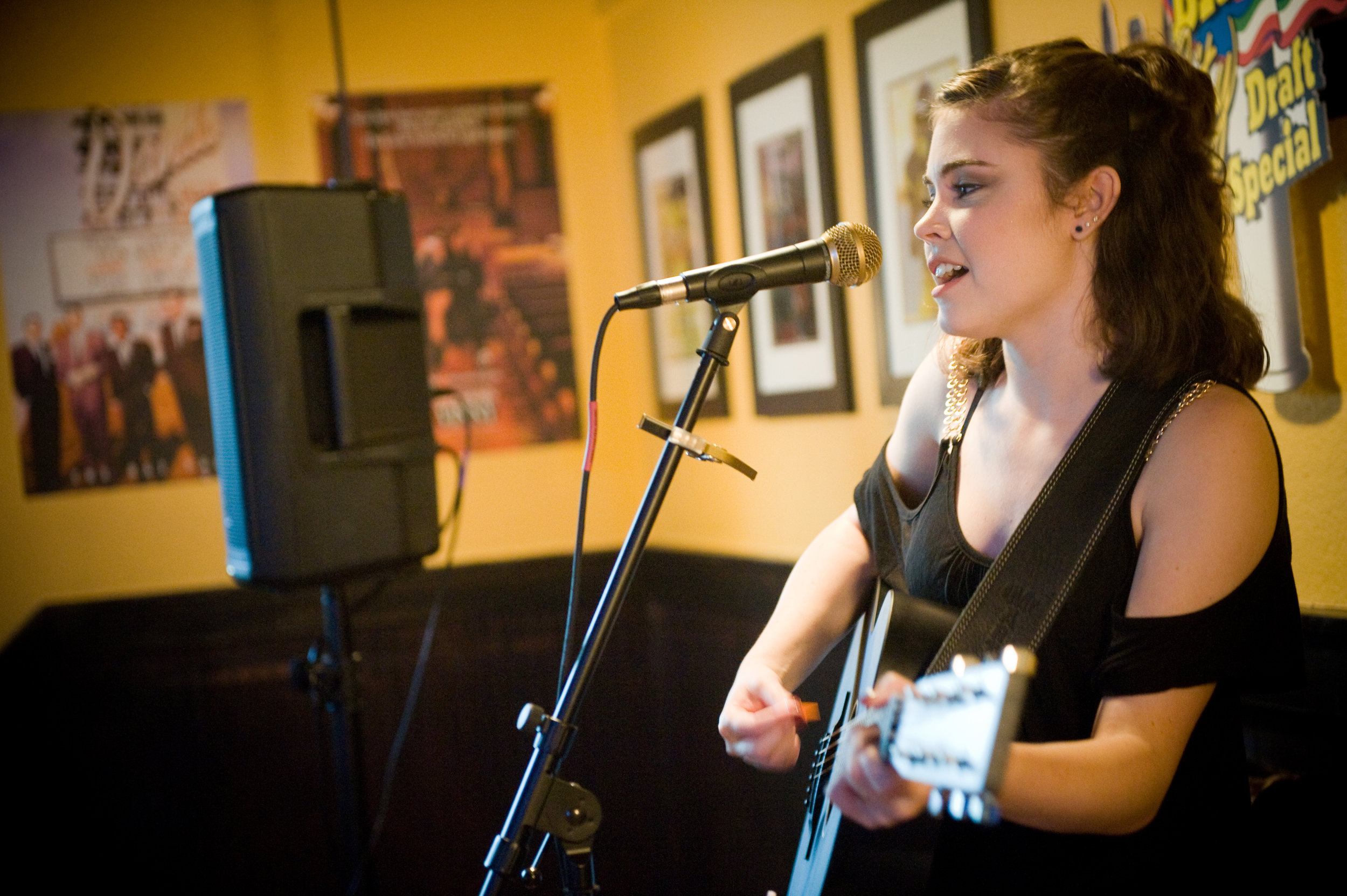 Parkersburg's singer-songwriter and pop artist Megan Galici , returns to Undo's on the Pike , this coming Friday. Photo by Michelle Waters. 