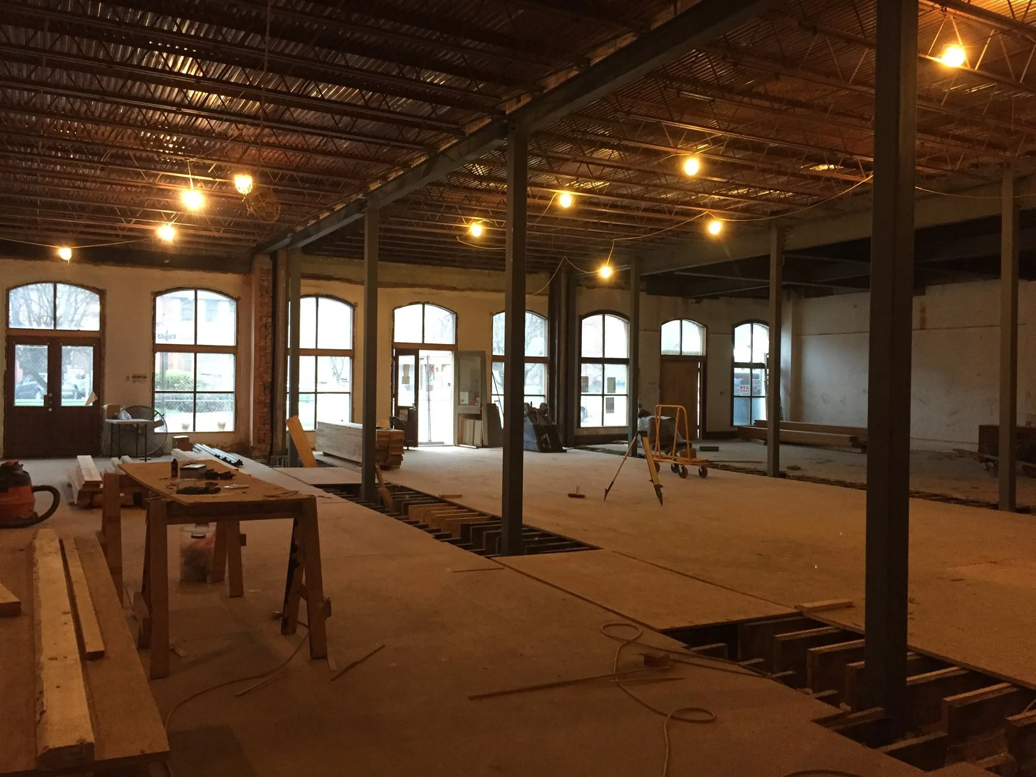 The Next Stage will expand the current space of Stuart's Arts Education Program, allowing even more opportunities for those interested in pursuing and celebrating our creative community. Progress photo provided by Stuart's Opera House. 