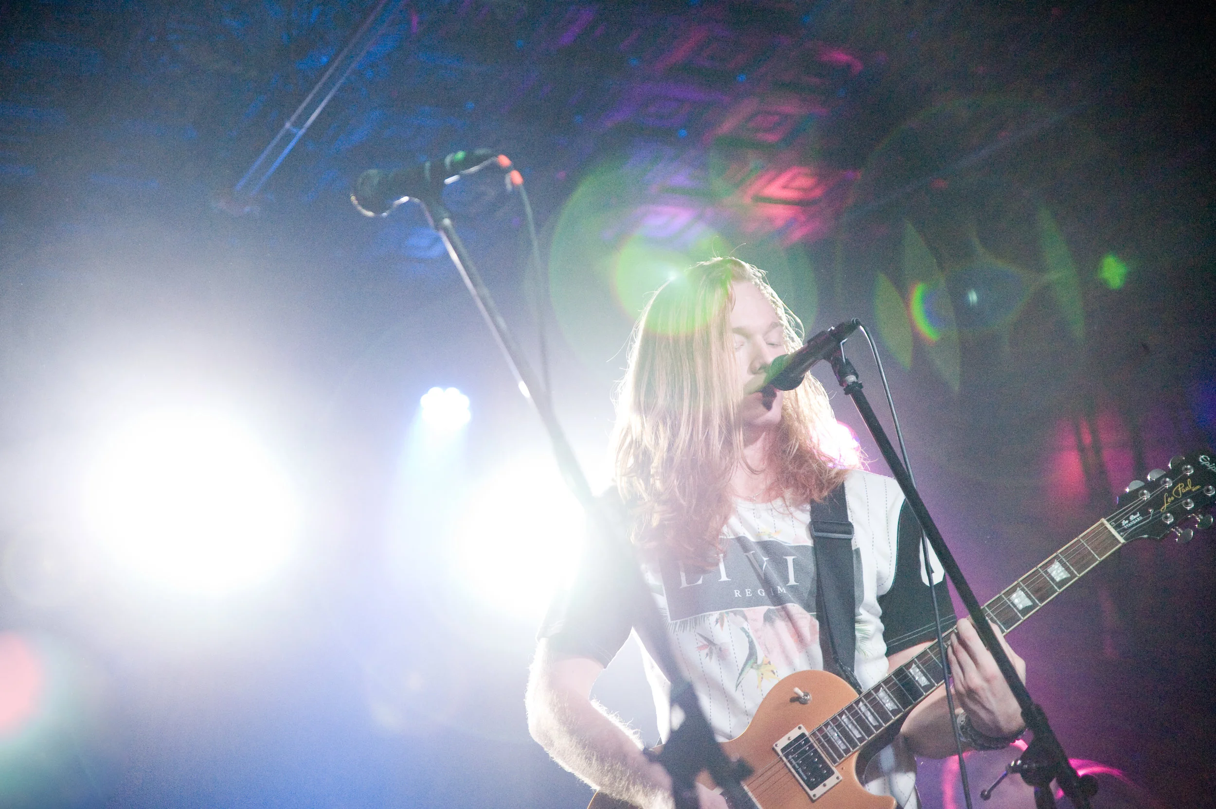 Mike Higinbotham, lead singer of Riviera, by Michelle Waters . 