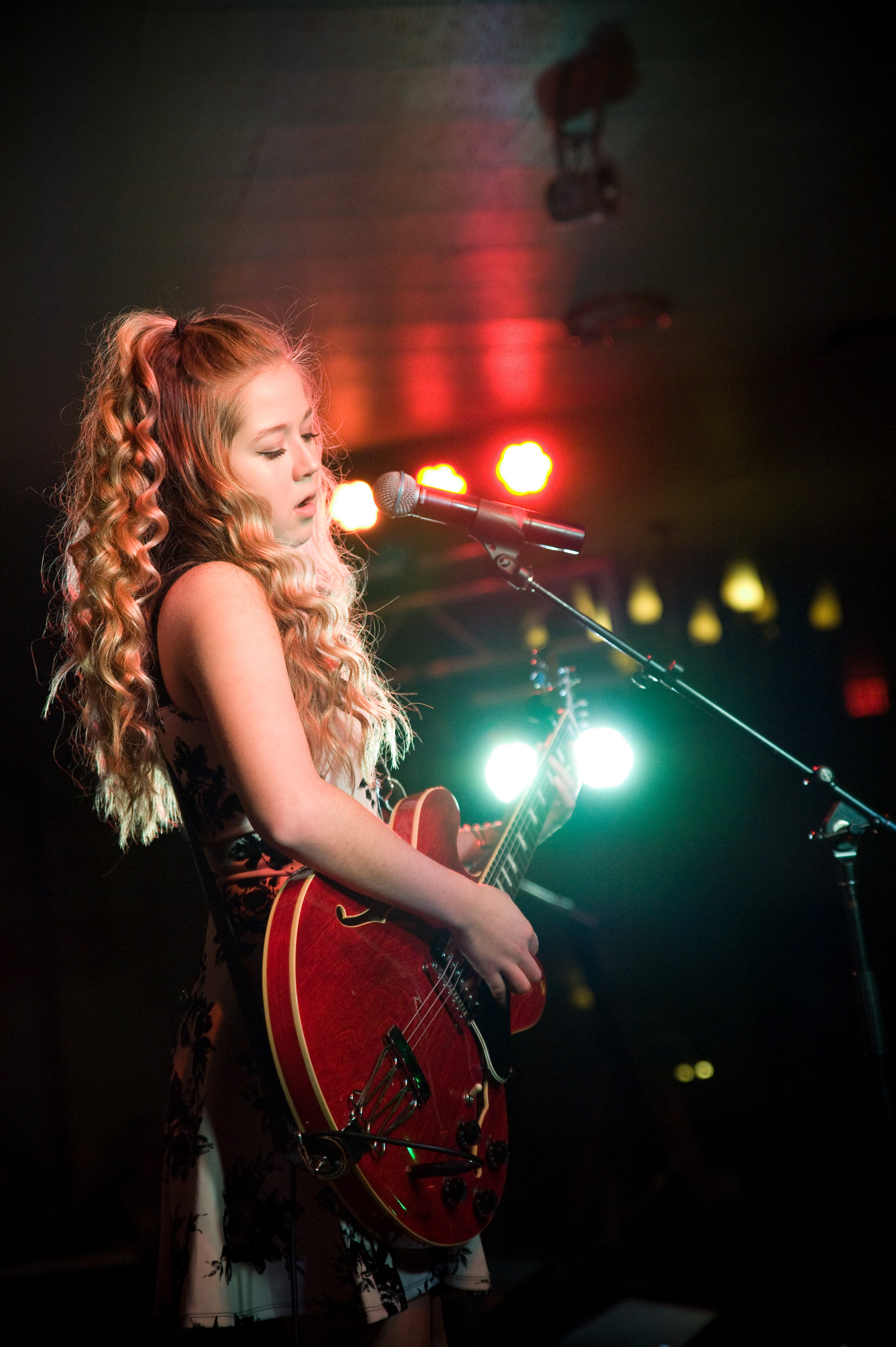 Erin Coburn led her band in the Saturday competition, where they impressed the crowd with their powerful performance. Photo by Michelle Waters .