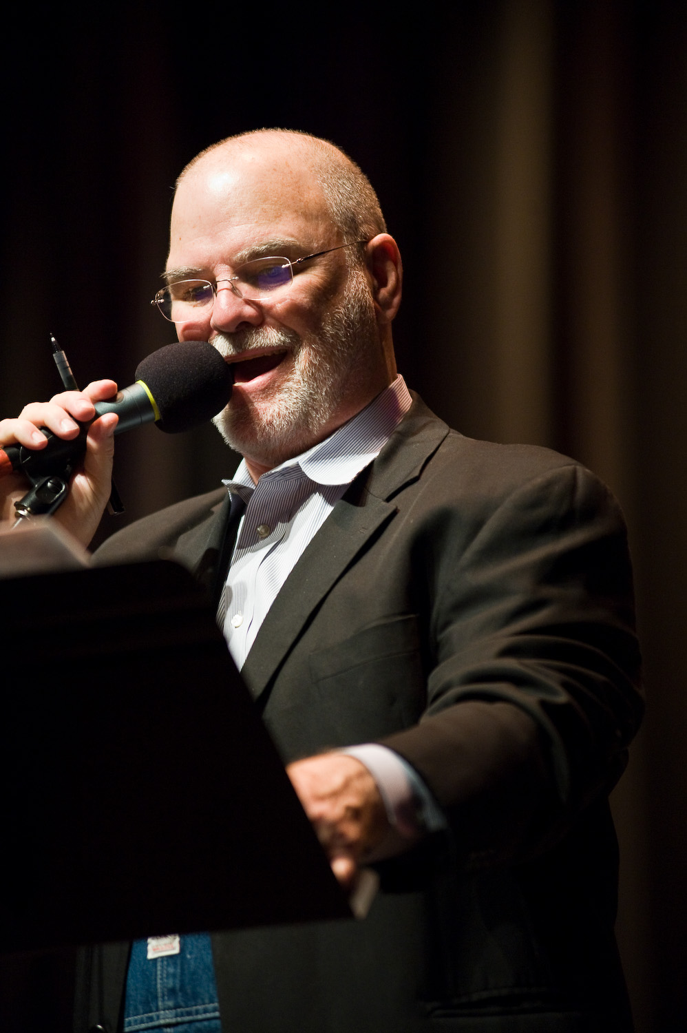 Larry Groce has been a part of Mountain Stage since the beginning. Photo by Michelle Waters .