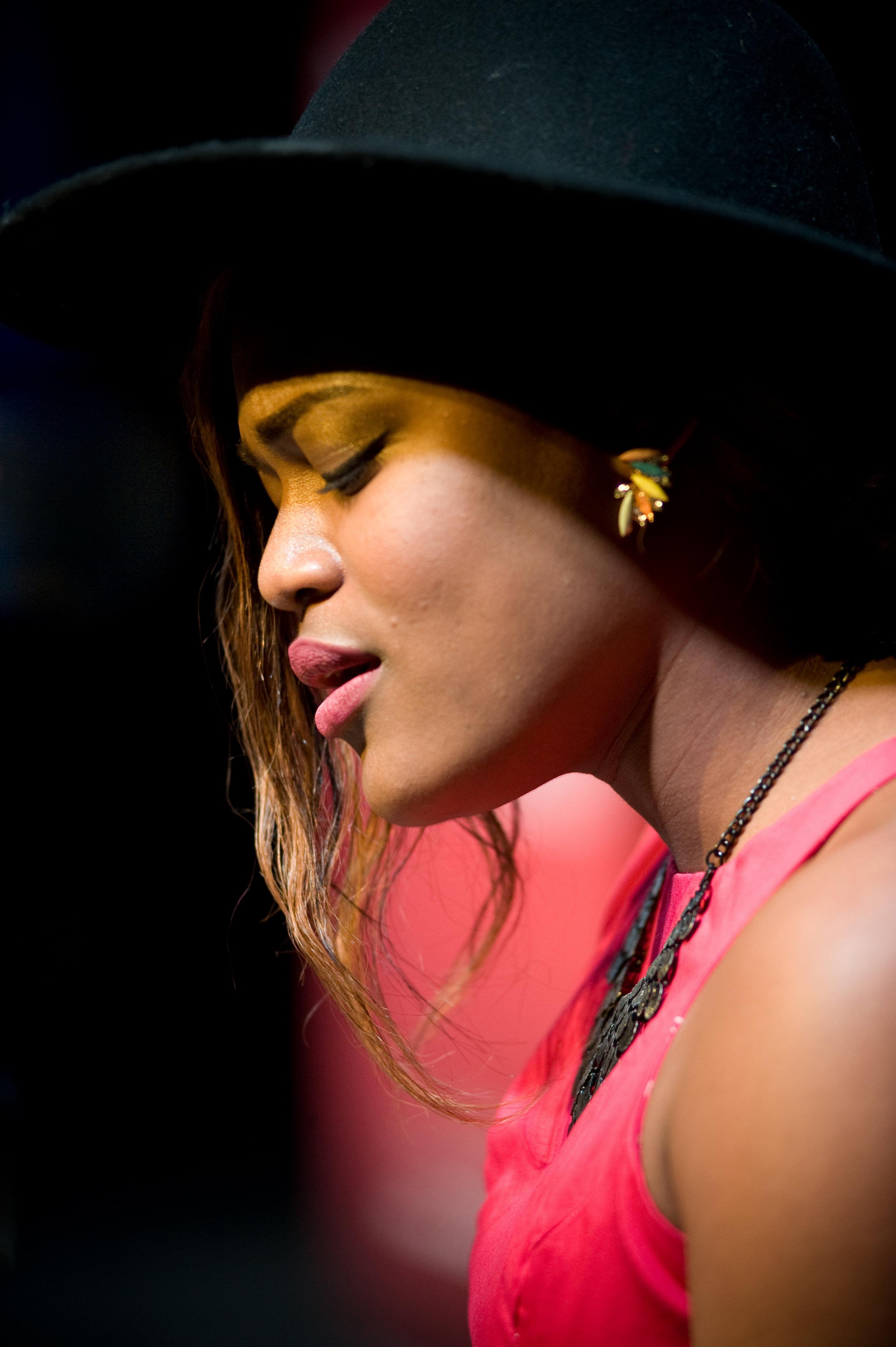 Marietta, Ohio is coming to life this Saturday, with a free public arts event called Brick Street Arts Bash. Grace Matombe (pictured) will be joining several other local artists (Bob Thompson, Jess Baldwin , Todd Burge , Eric Gnezda , Sadie Johnson , Hunter Rich, Sienna Stocky , and Olivia Martinez in a special TV episode of Songs at the Center , taking place in Peoples Bank Theatre during the bash. It's quite a showcase of talent we should be so proud of. Photo by Michelle Waters .