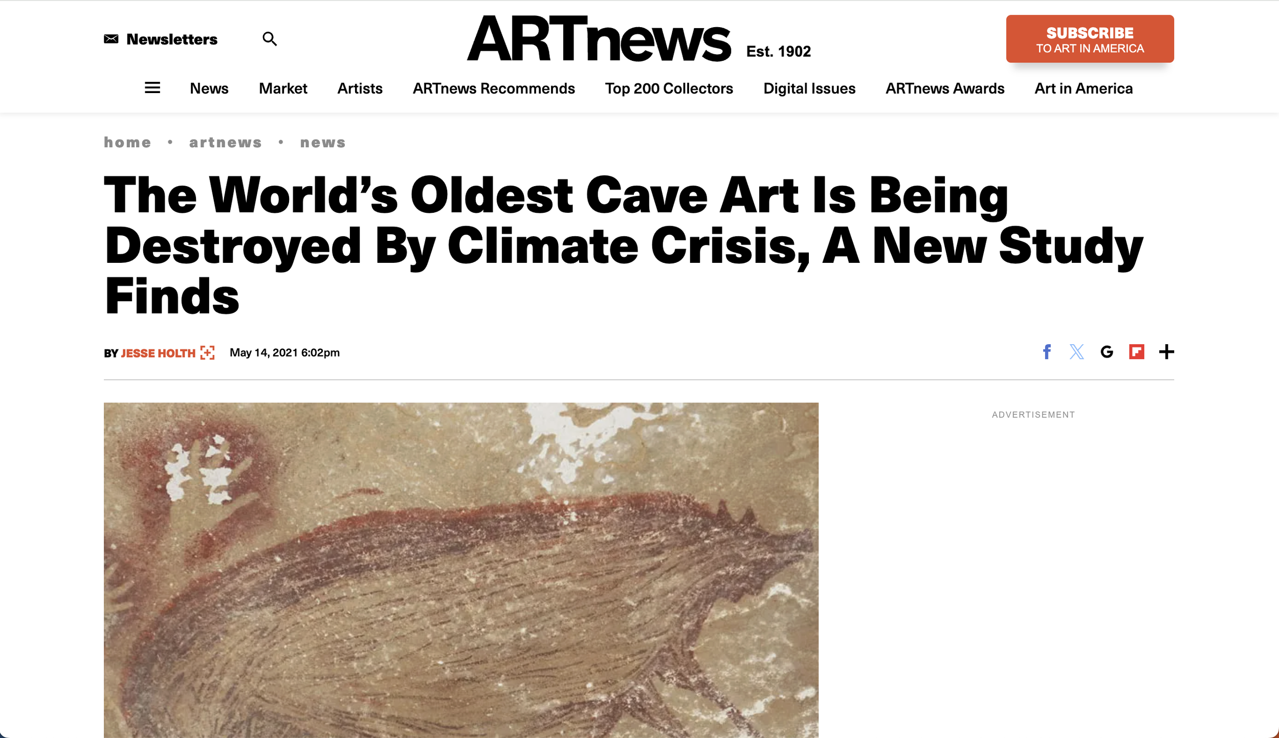 Climate Crisis Destroying World's Oldest Cave Art