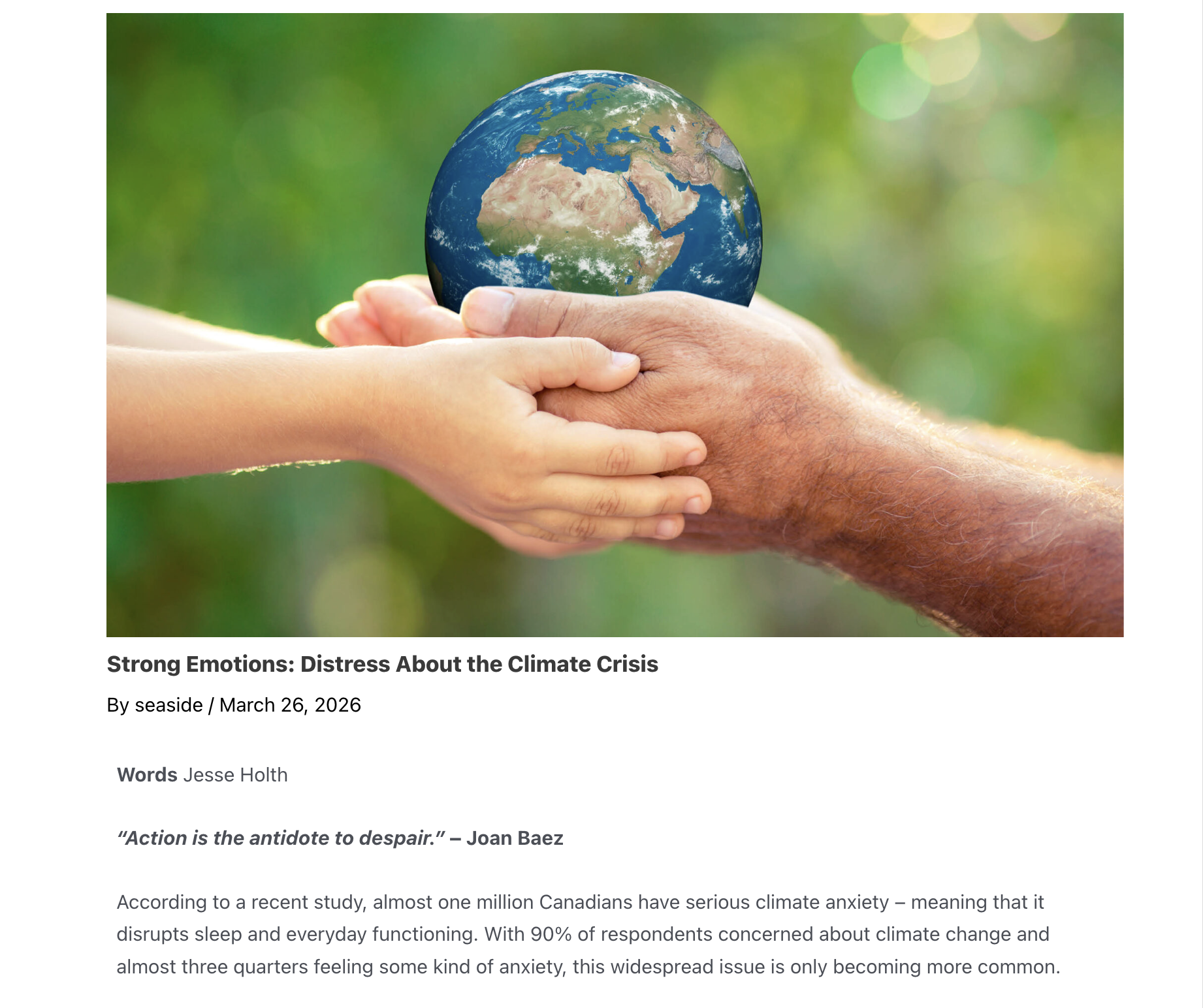 How to Cope with Climate Anxiety