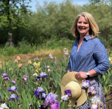 In my happy place, a sea of blooms at Horton Iris Garden. Photo credit: Leha Nguyen