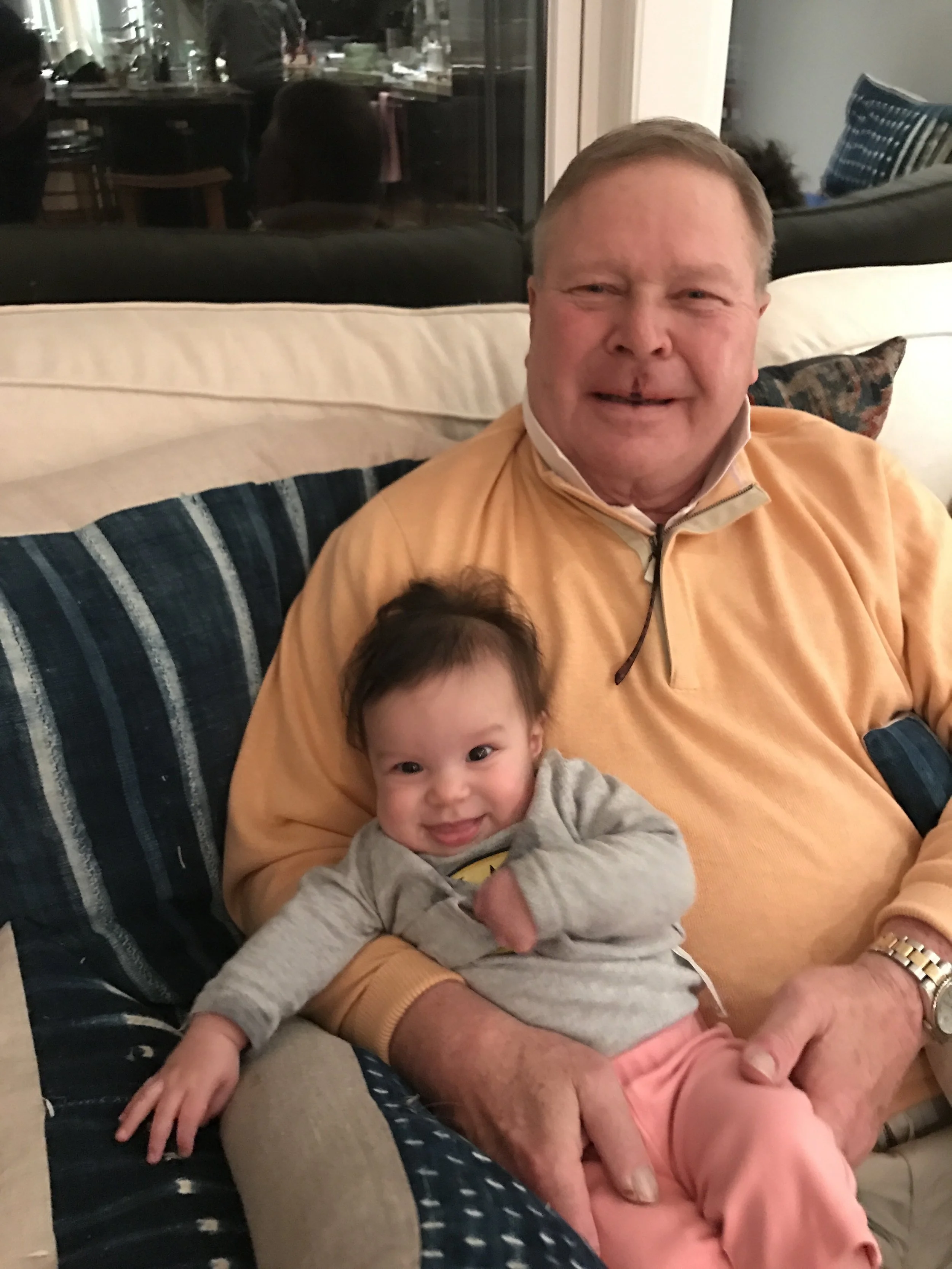Couchin' it up with Grandpa 