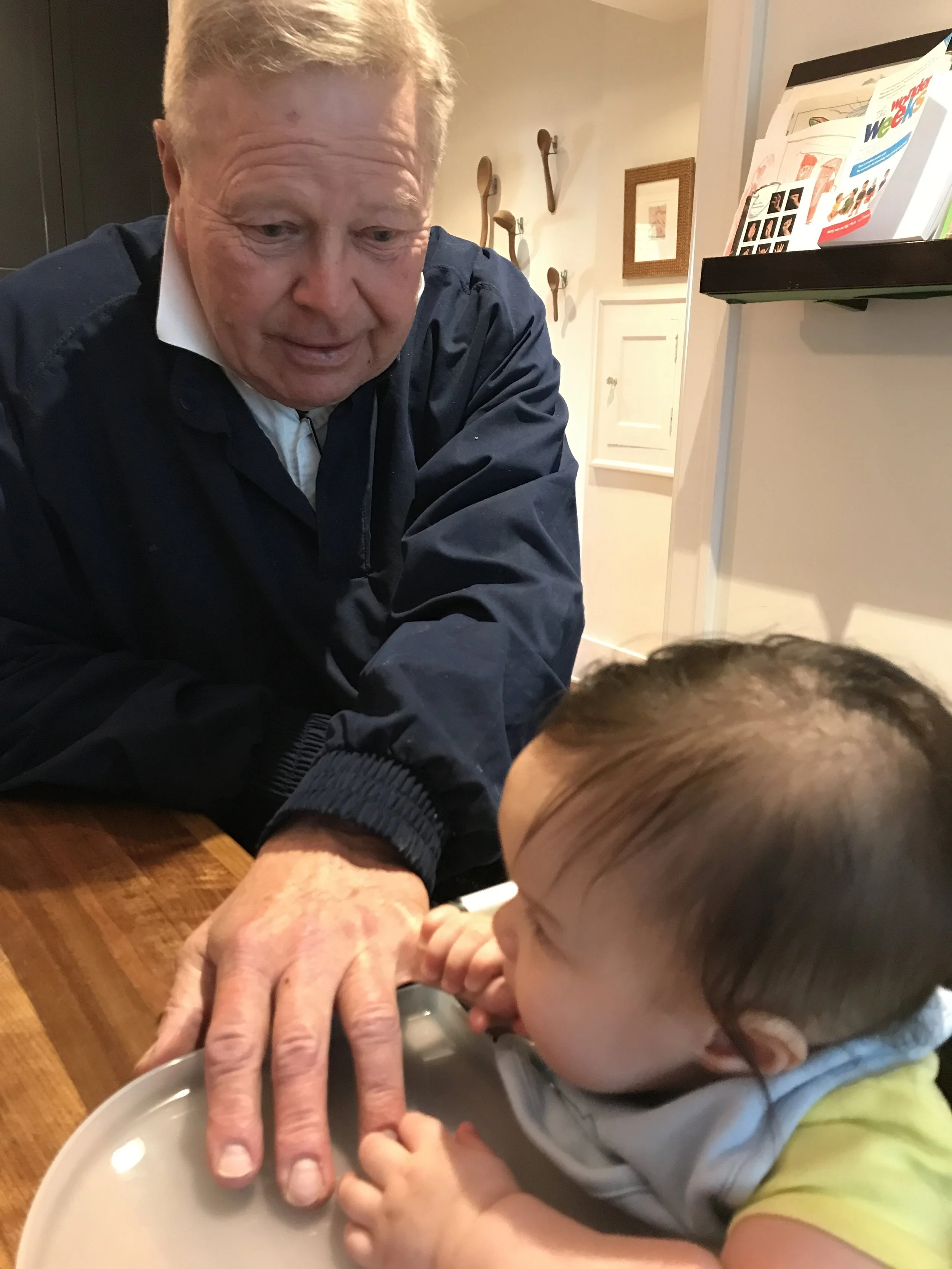 Grandpa discovered Meryl's teeth