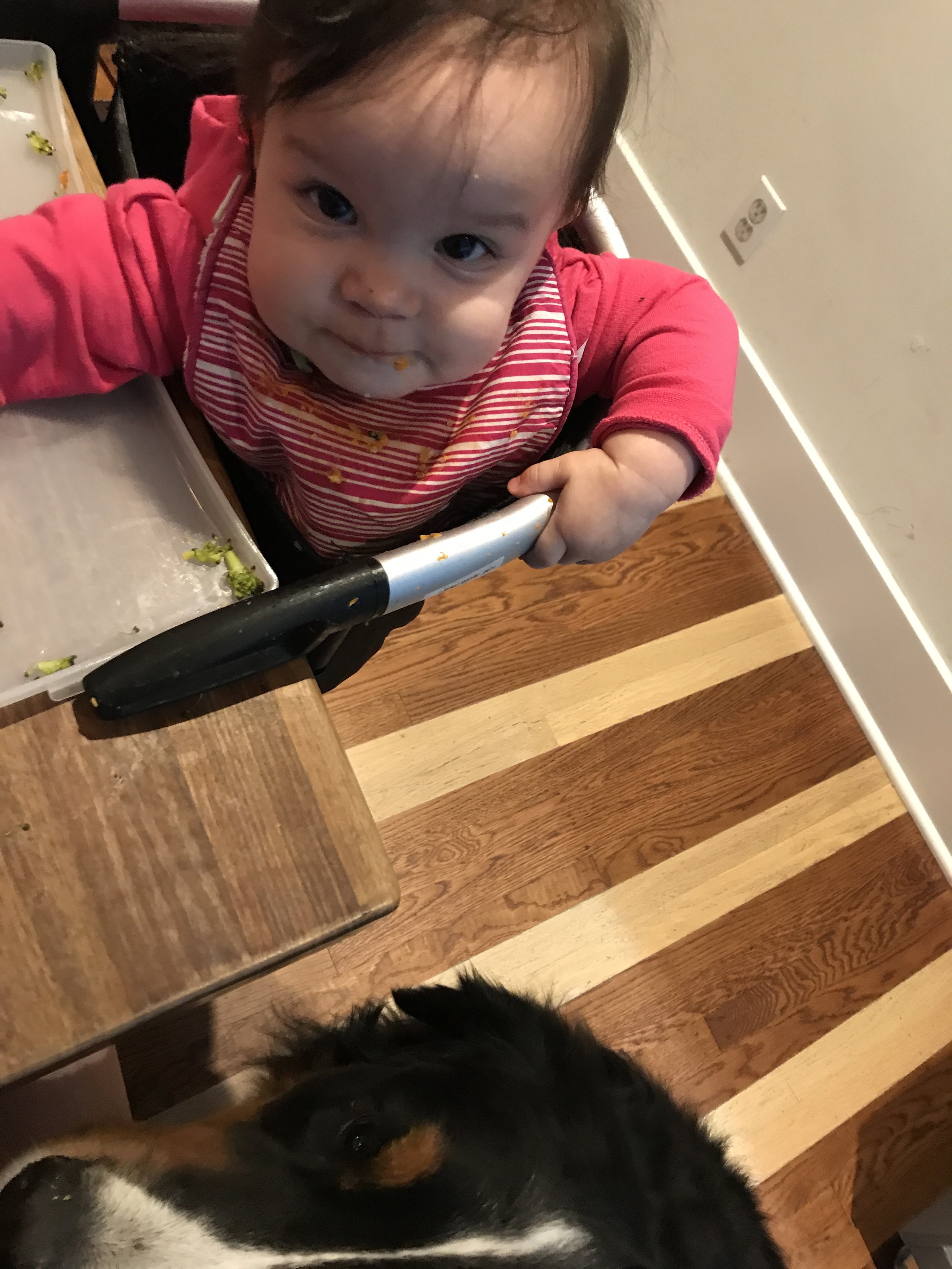 Eater and her little bottom feeder