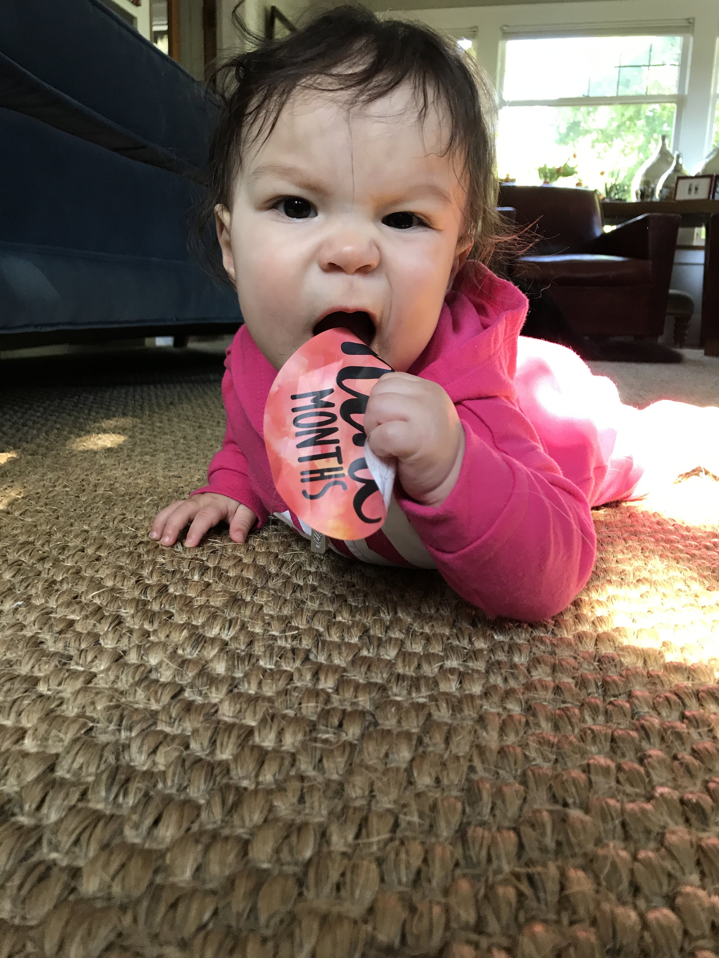 Meryl is nine months old