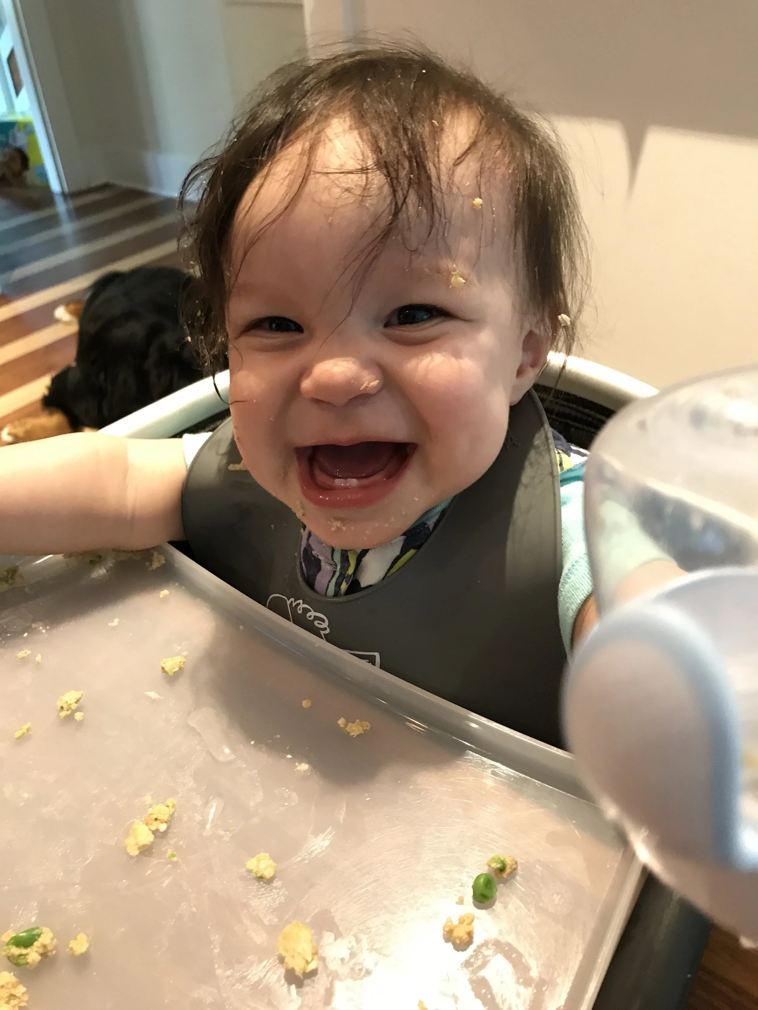 Salmon, peas, and ghee