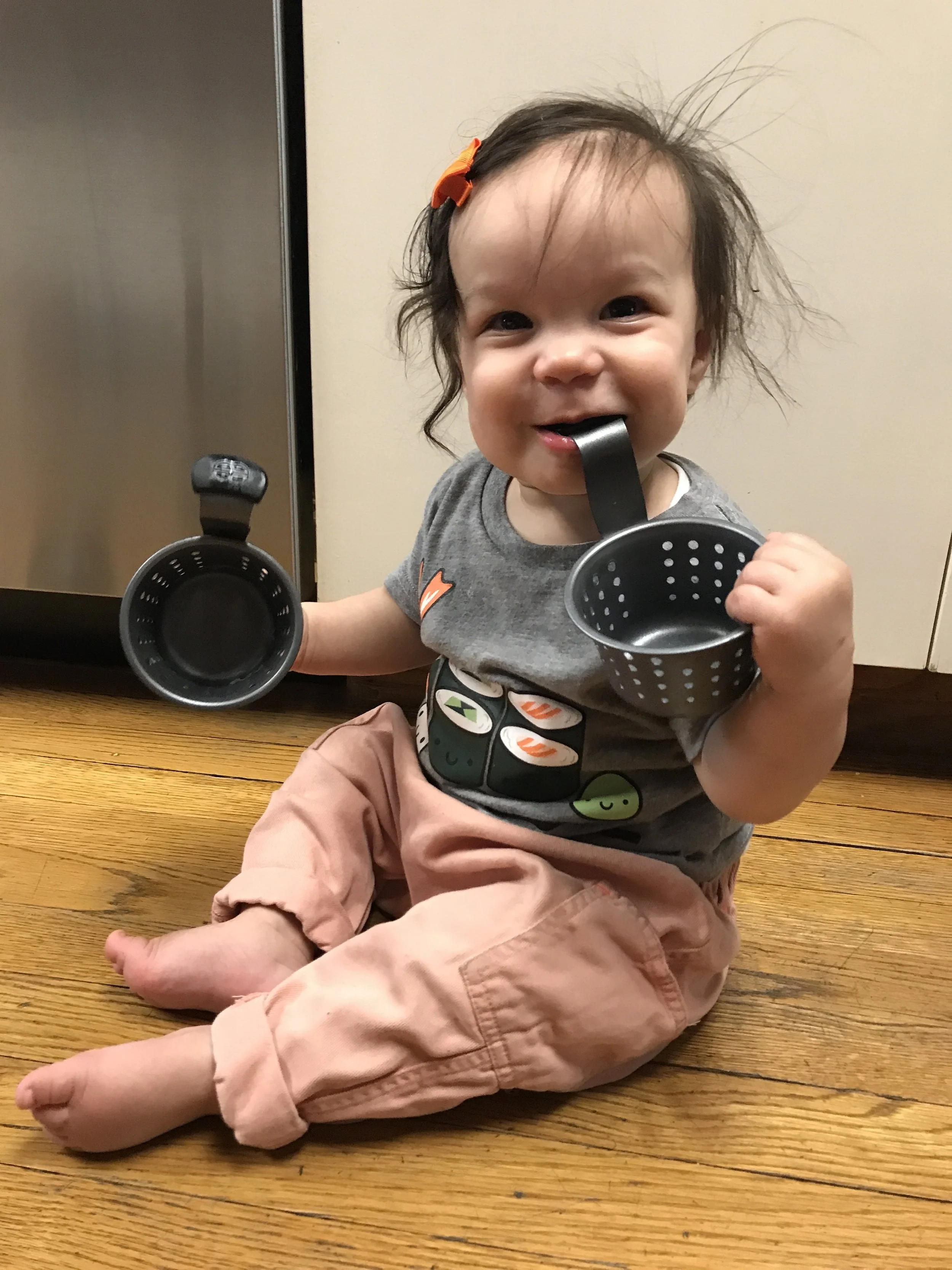 So pleased with herself