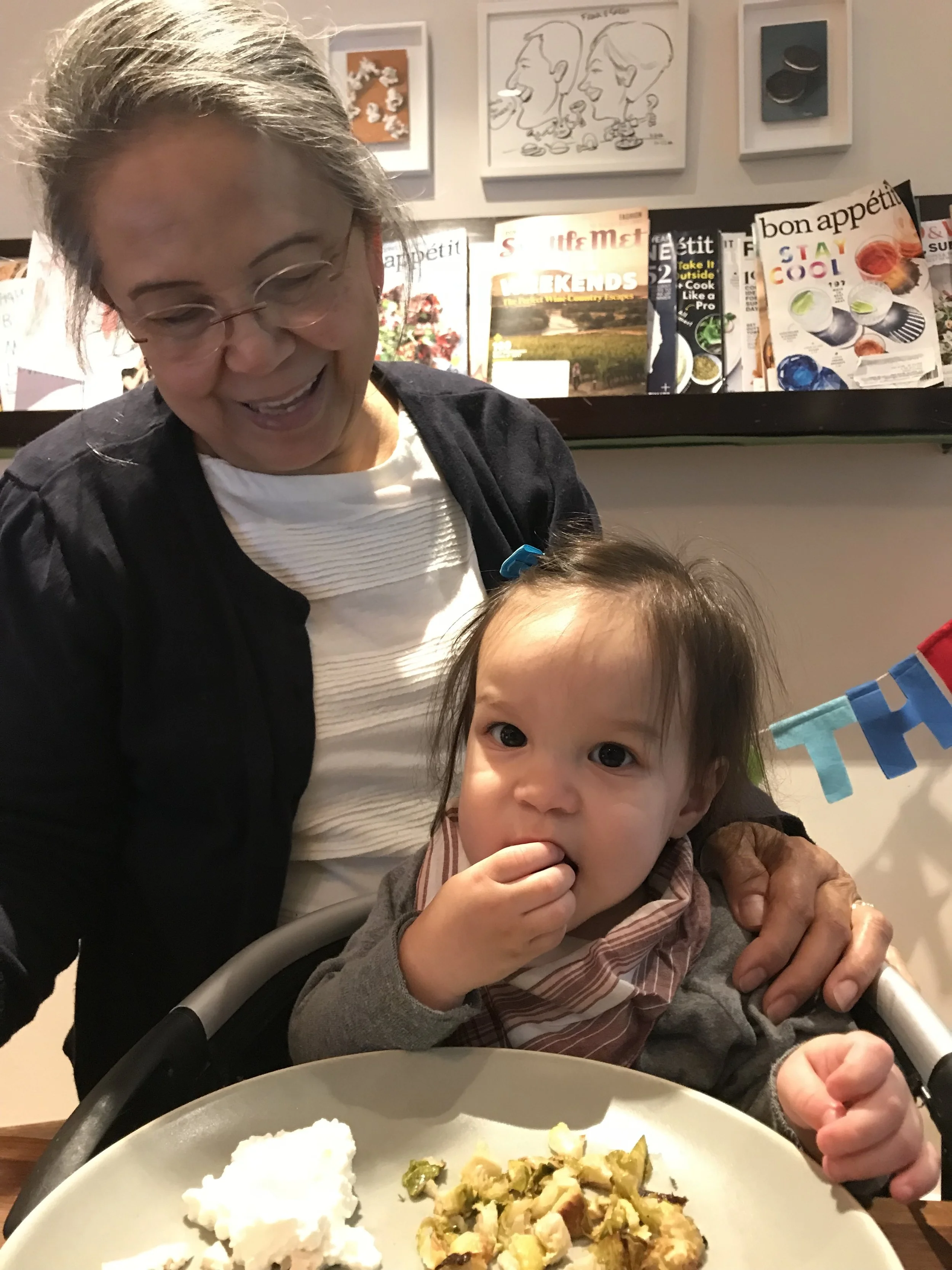 Dinner time with Lola