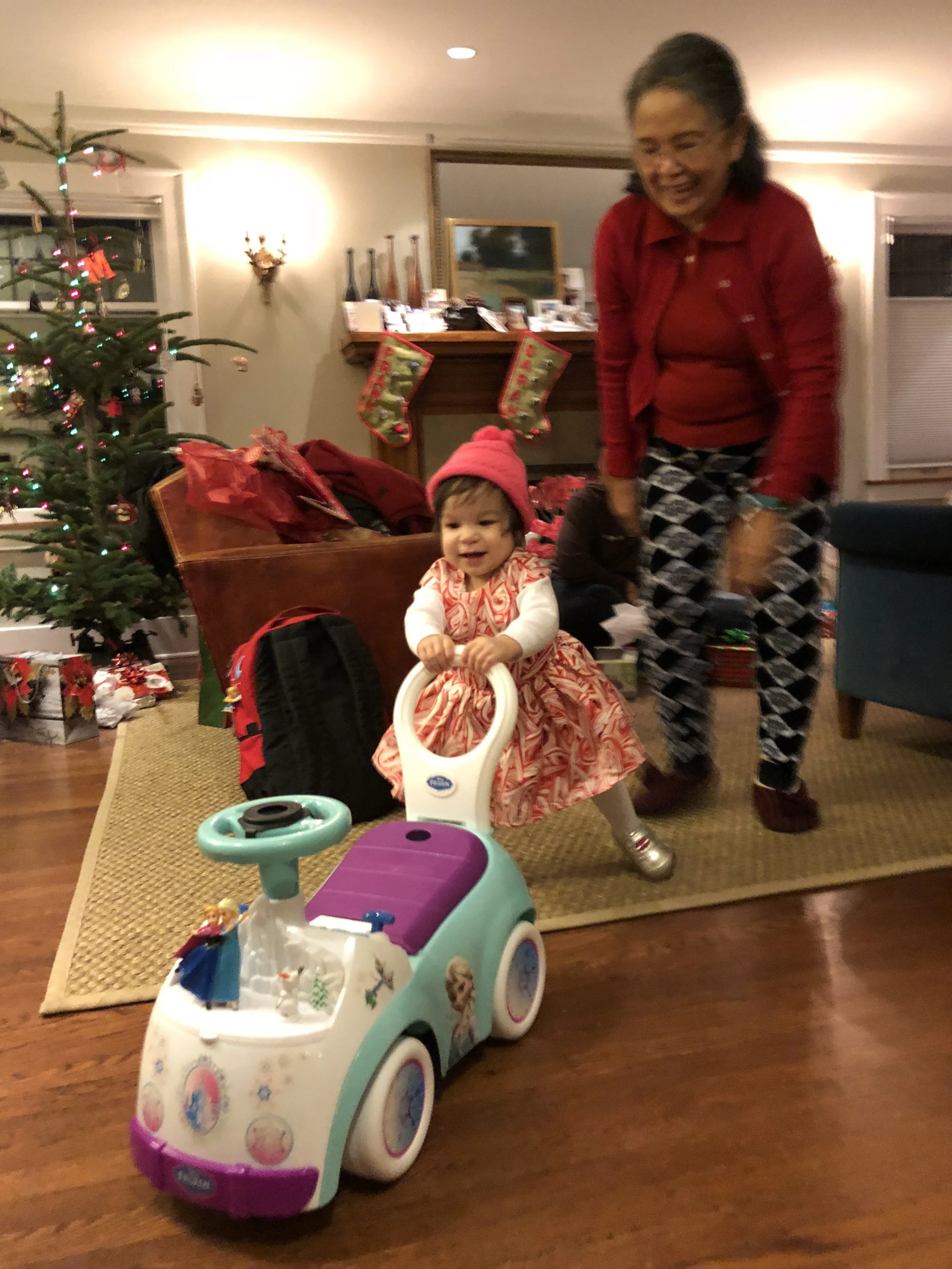 Peppermint Patty on the move