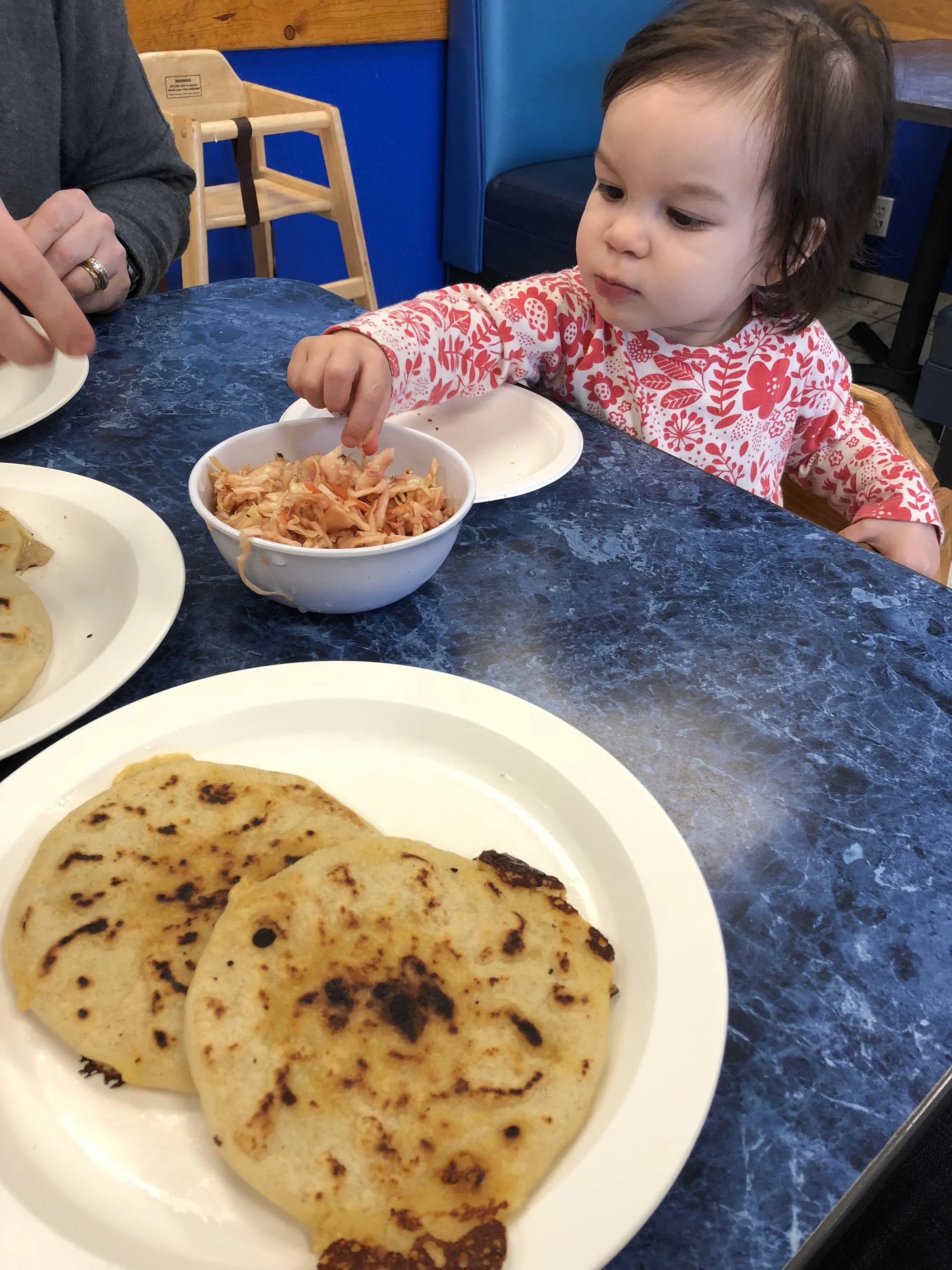 Meryl’s first pupusa