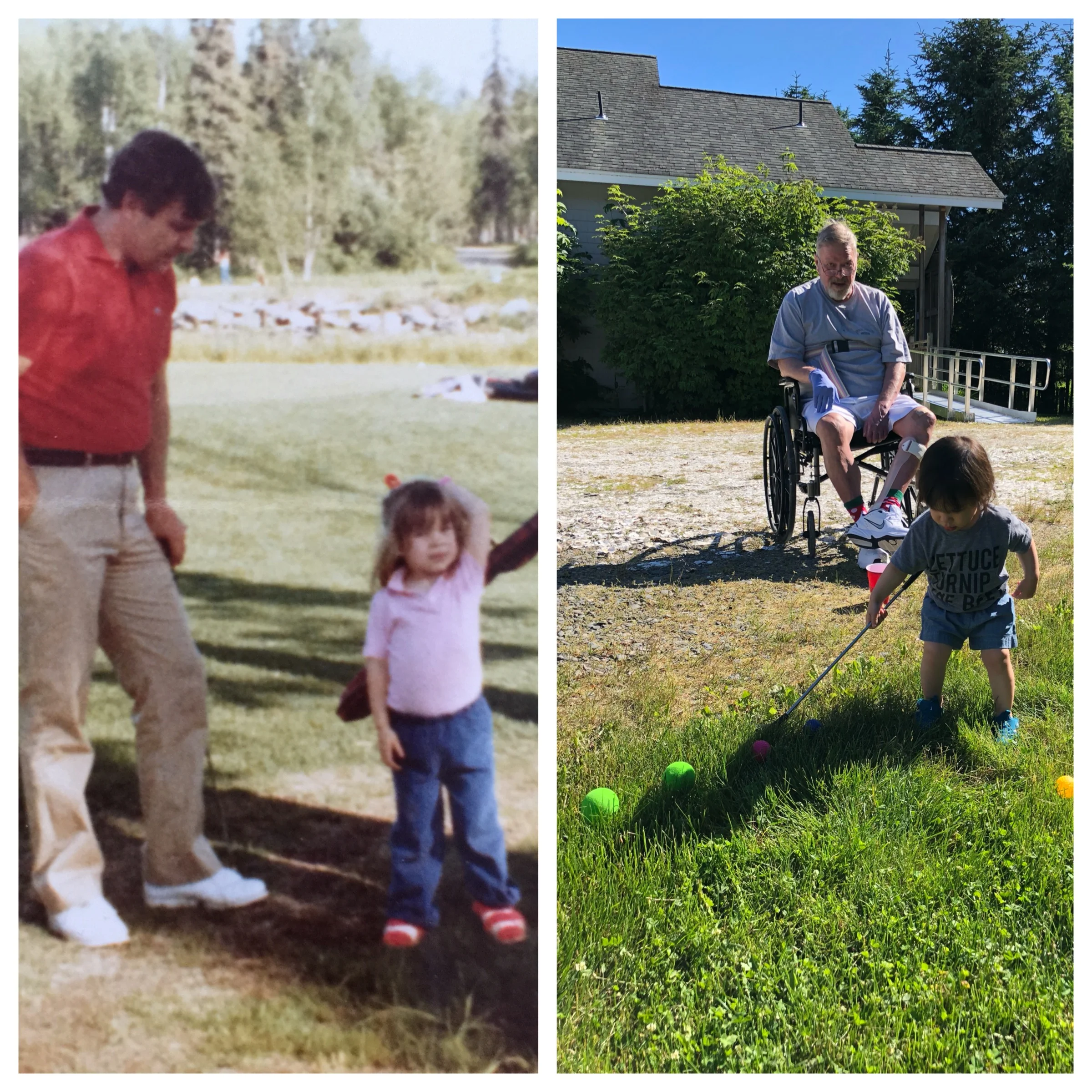 First golf lesson for Meryl
