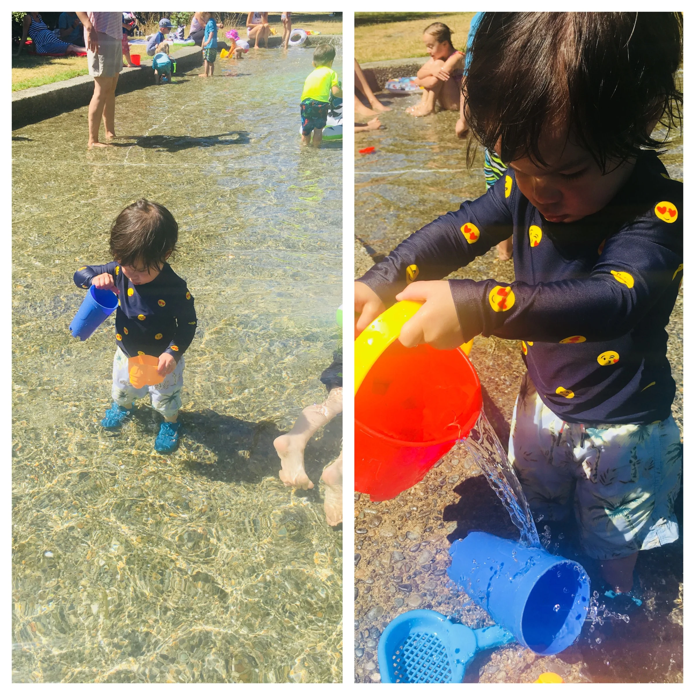 Wading through the heat