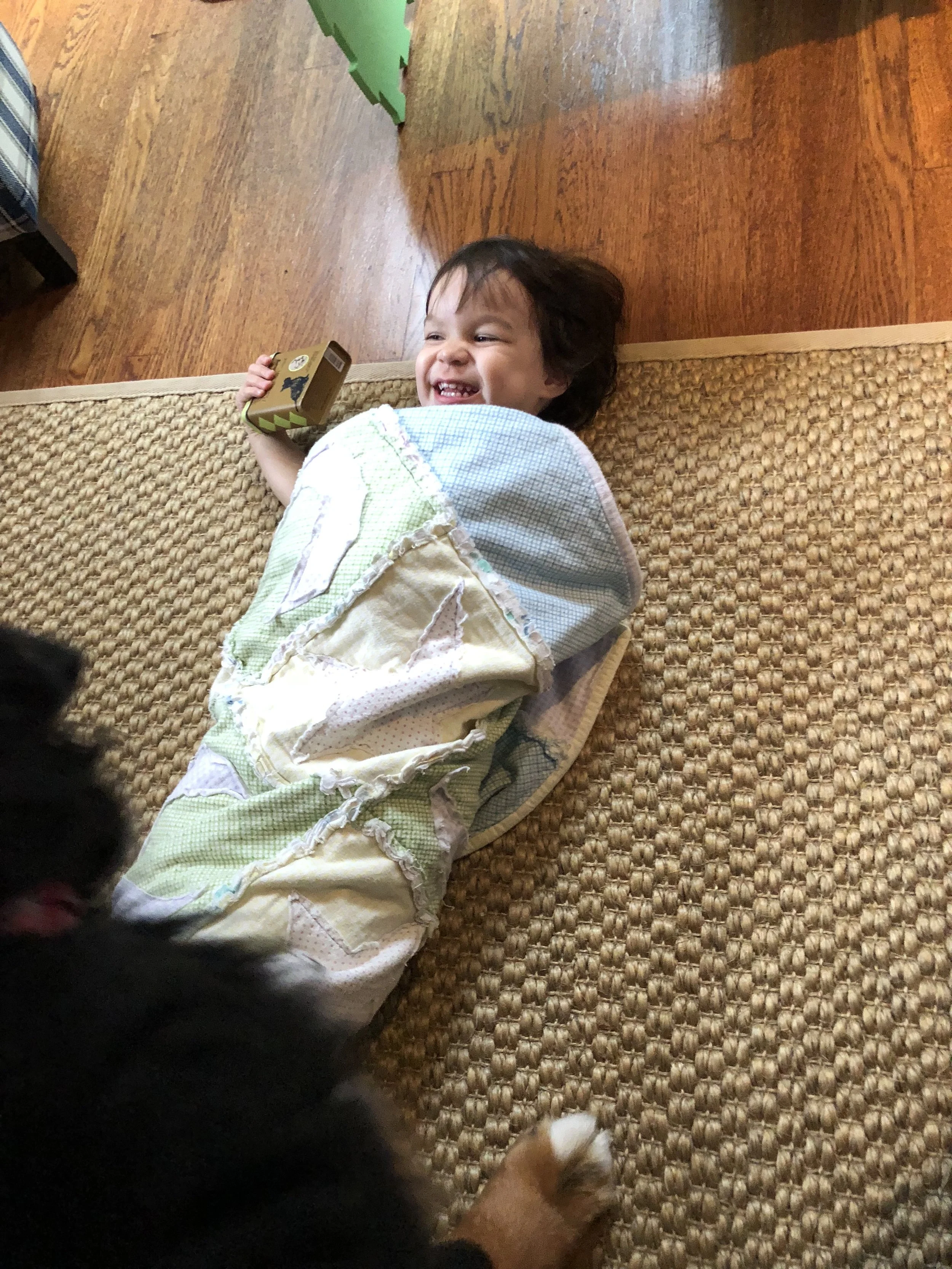 Swaddled like a baby