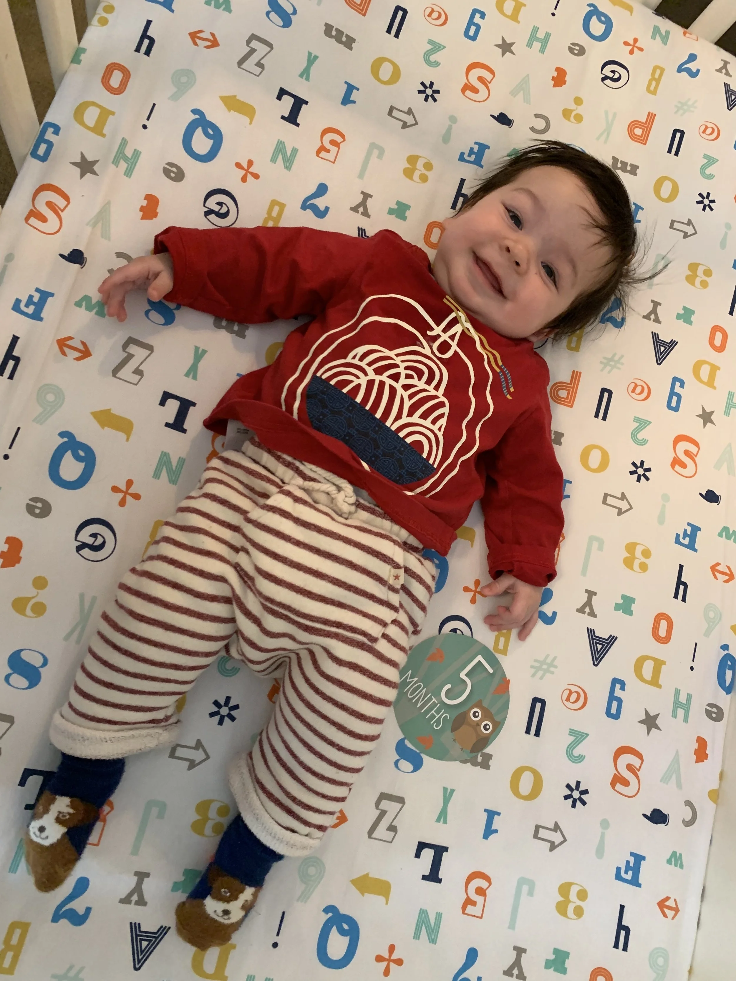 Holmes is five months old