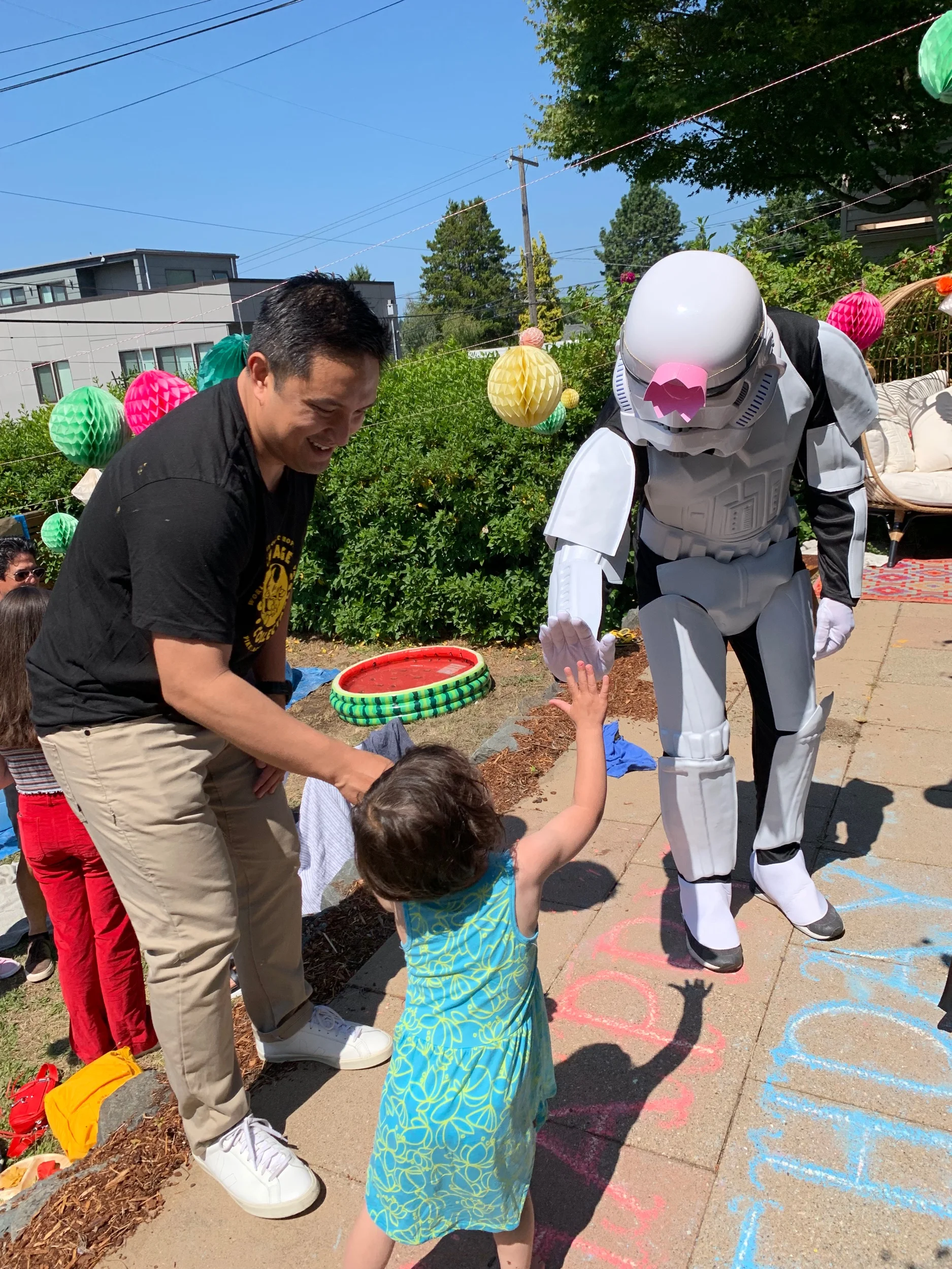 Intergalactic high five