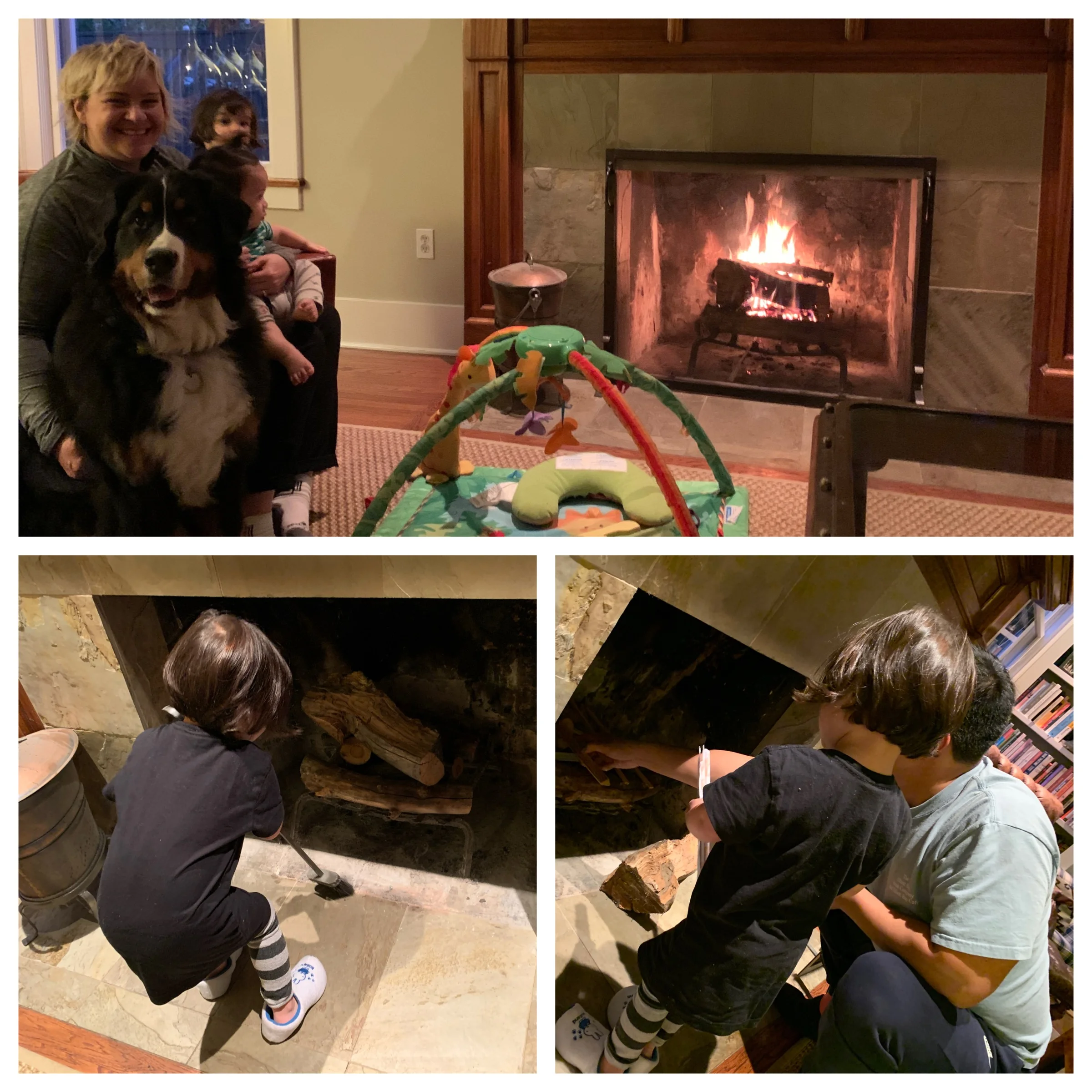 Fireplace fire season