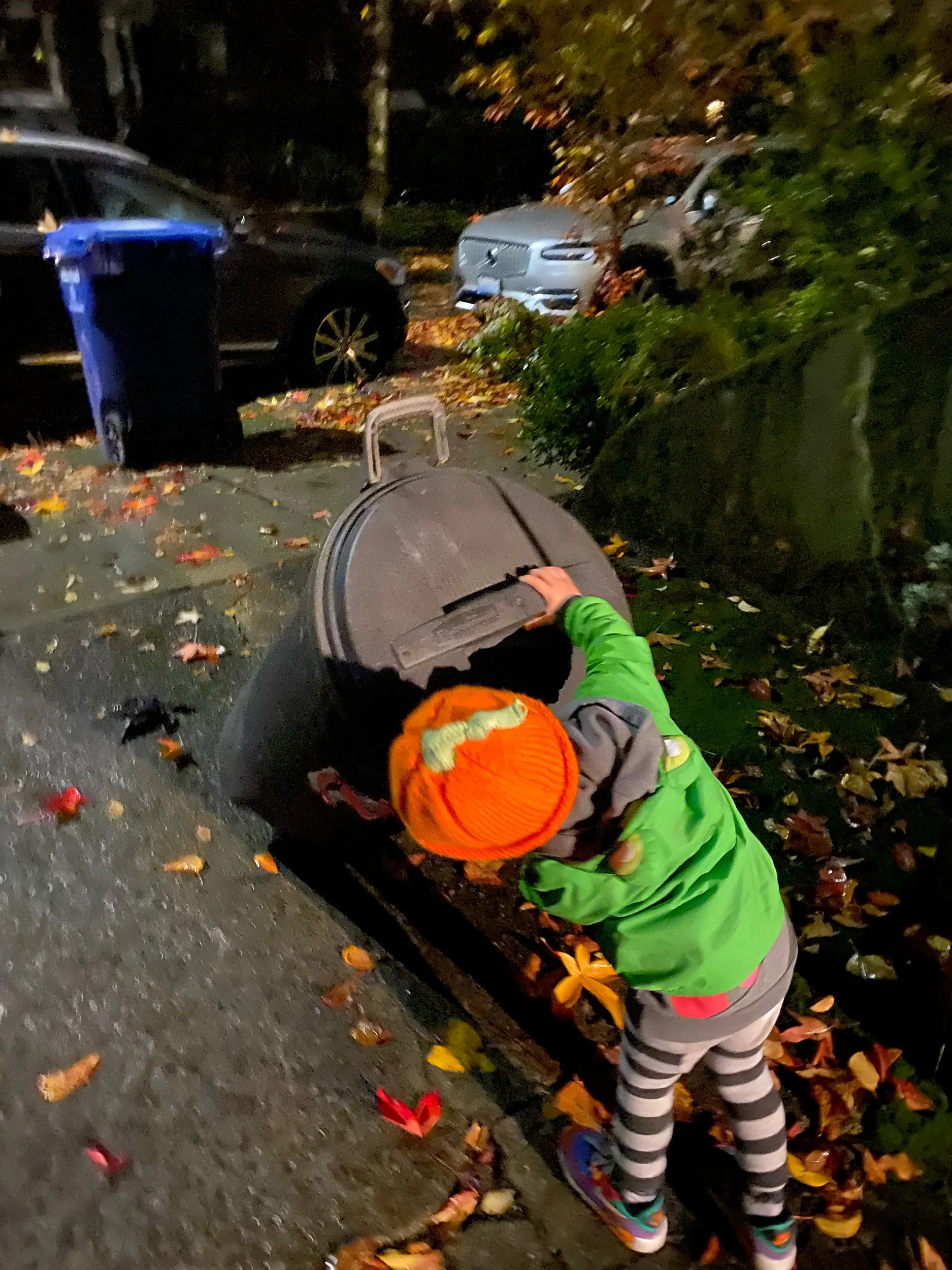 Taking out the trash