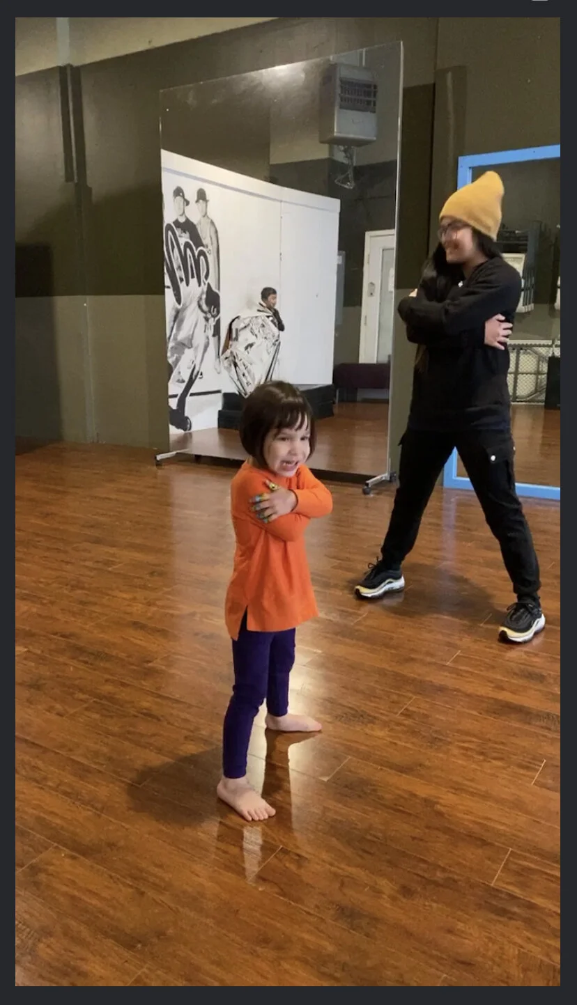 We always hang in a buffalo stance