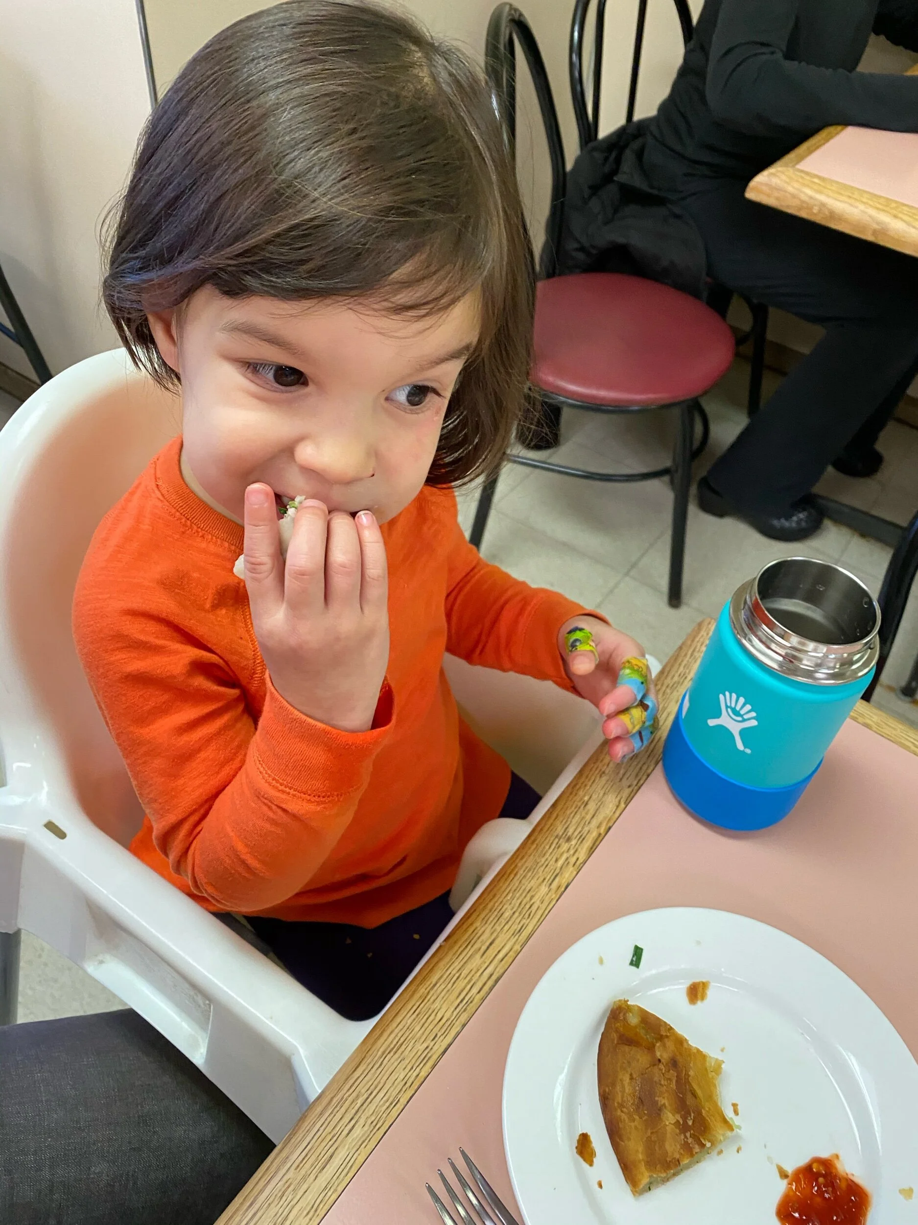 Post-breakdancing nosh