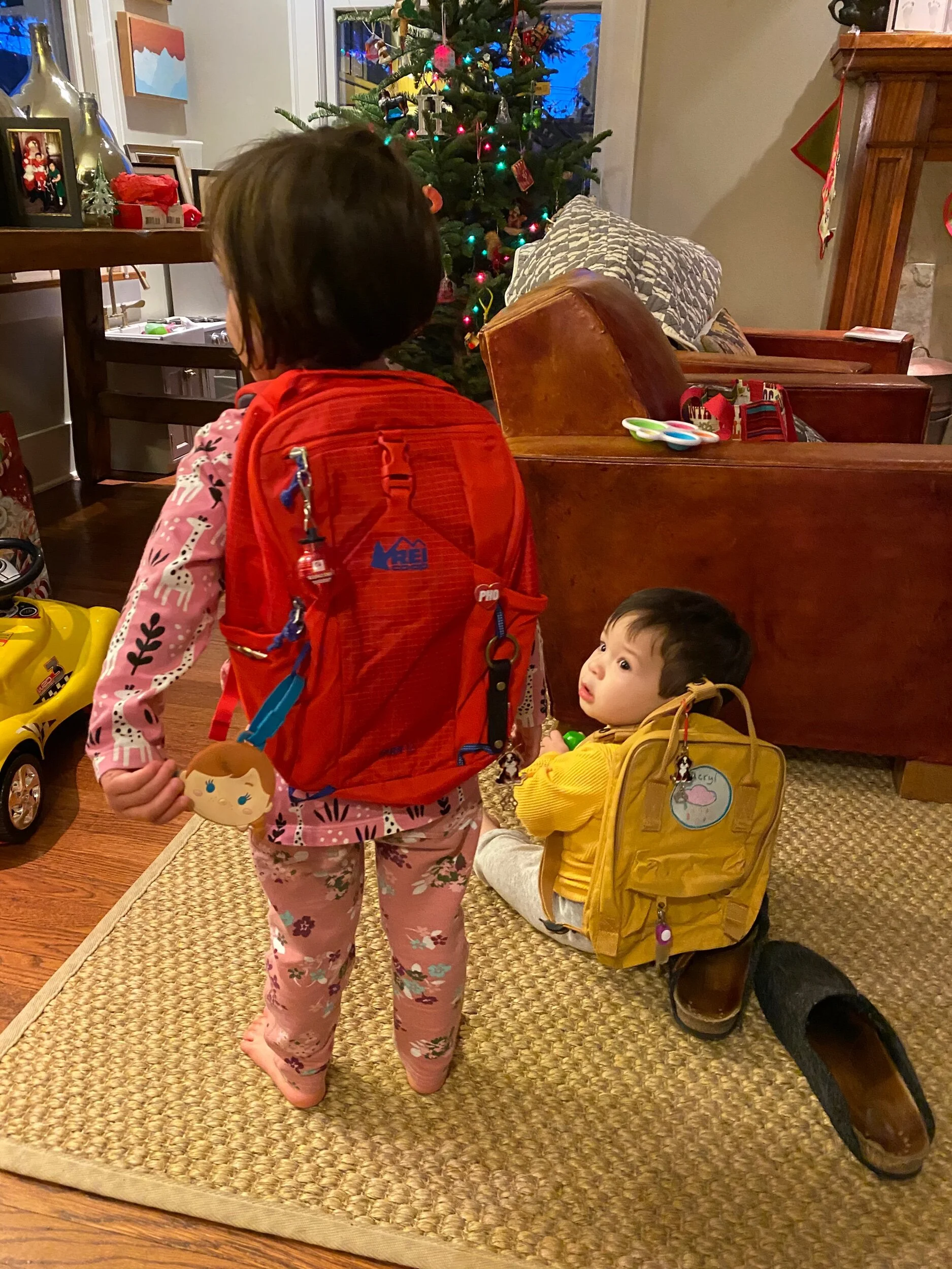 Heading to a kid meeting