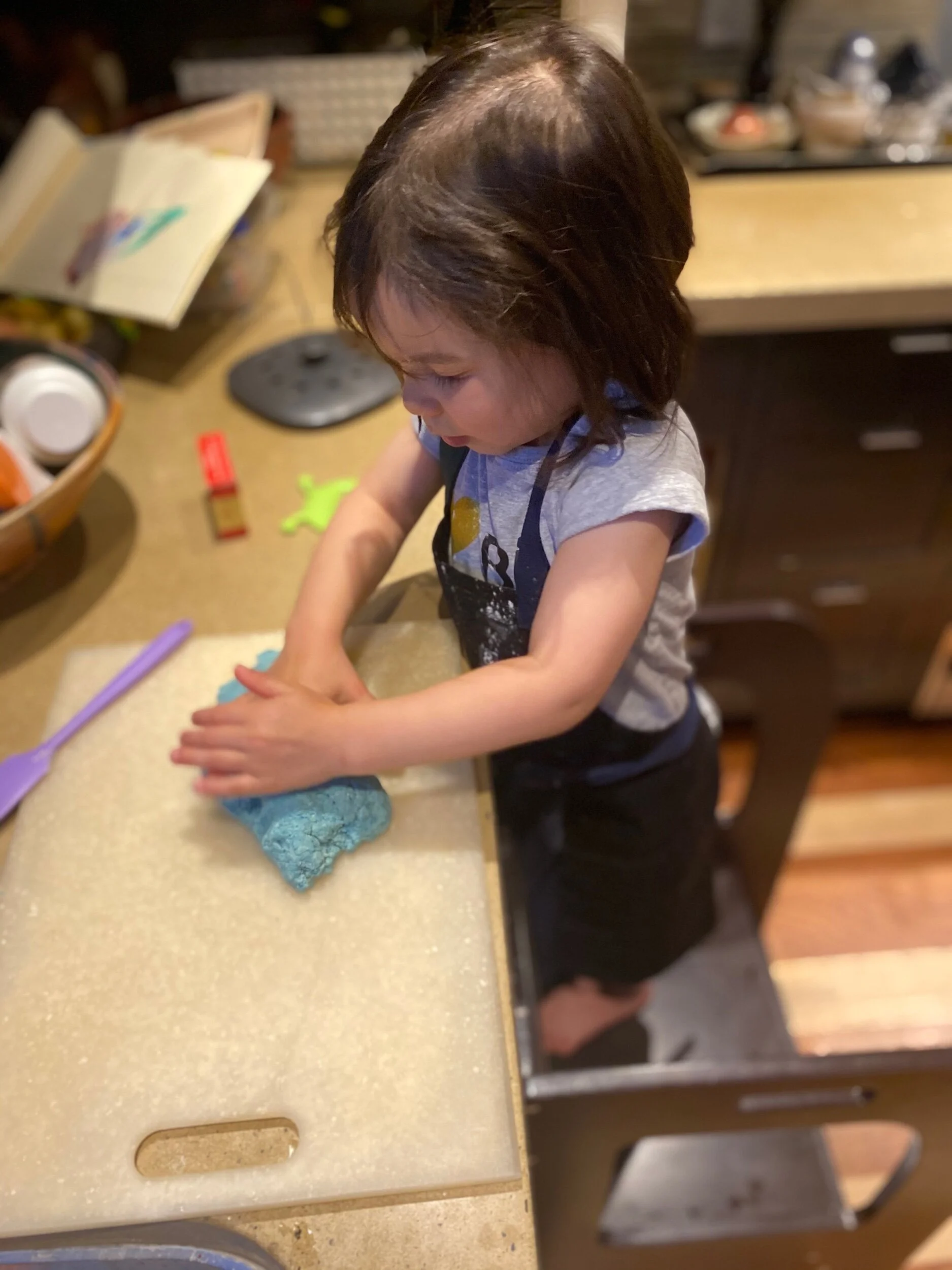 Making play-doh
