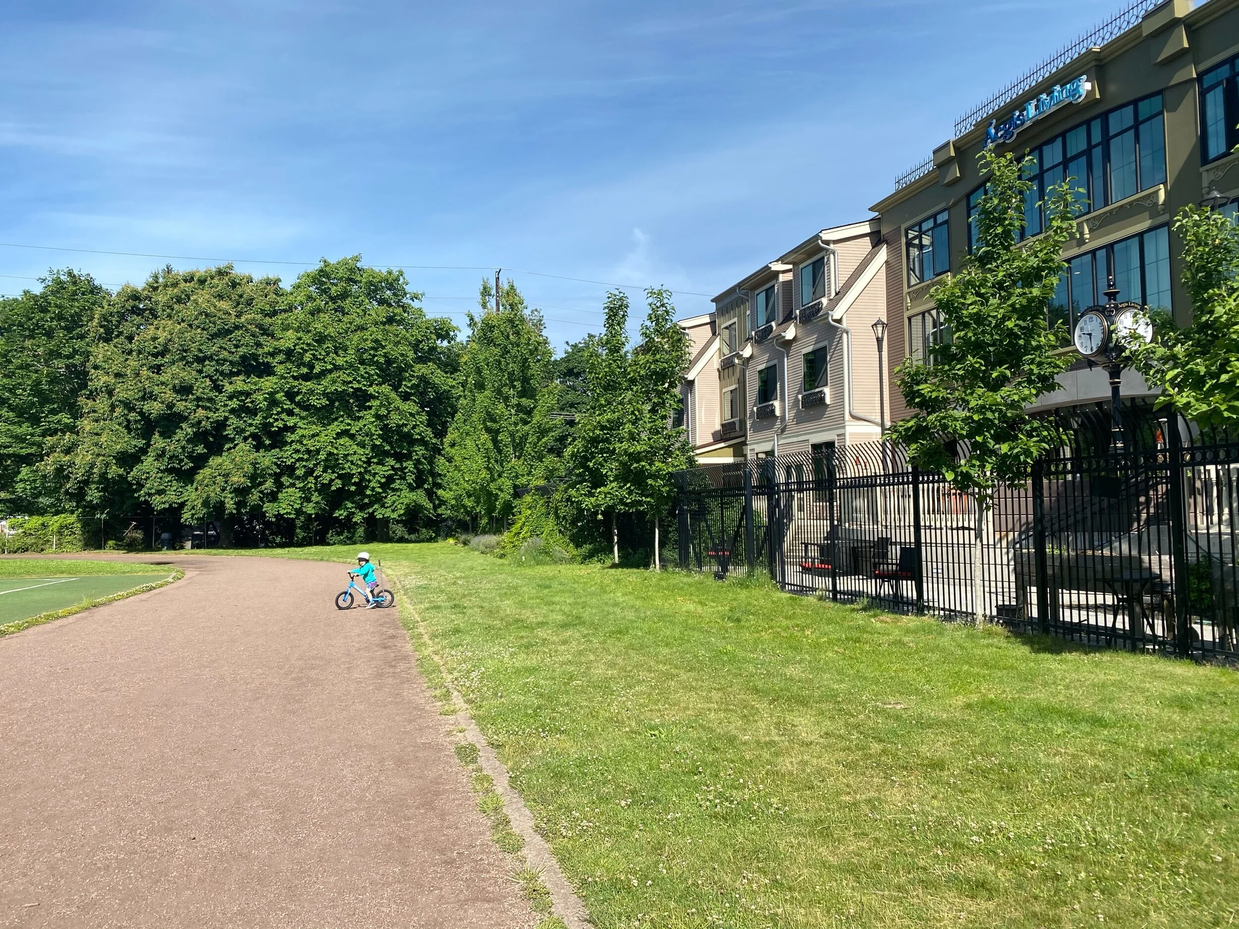 Pedal bike practice with Grandpa