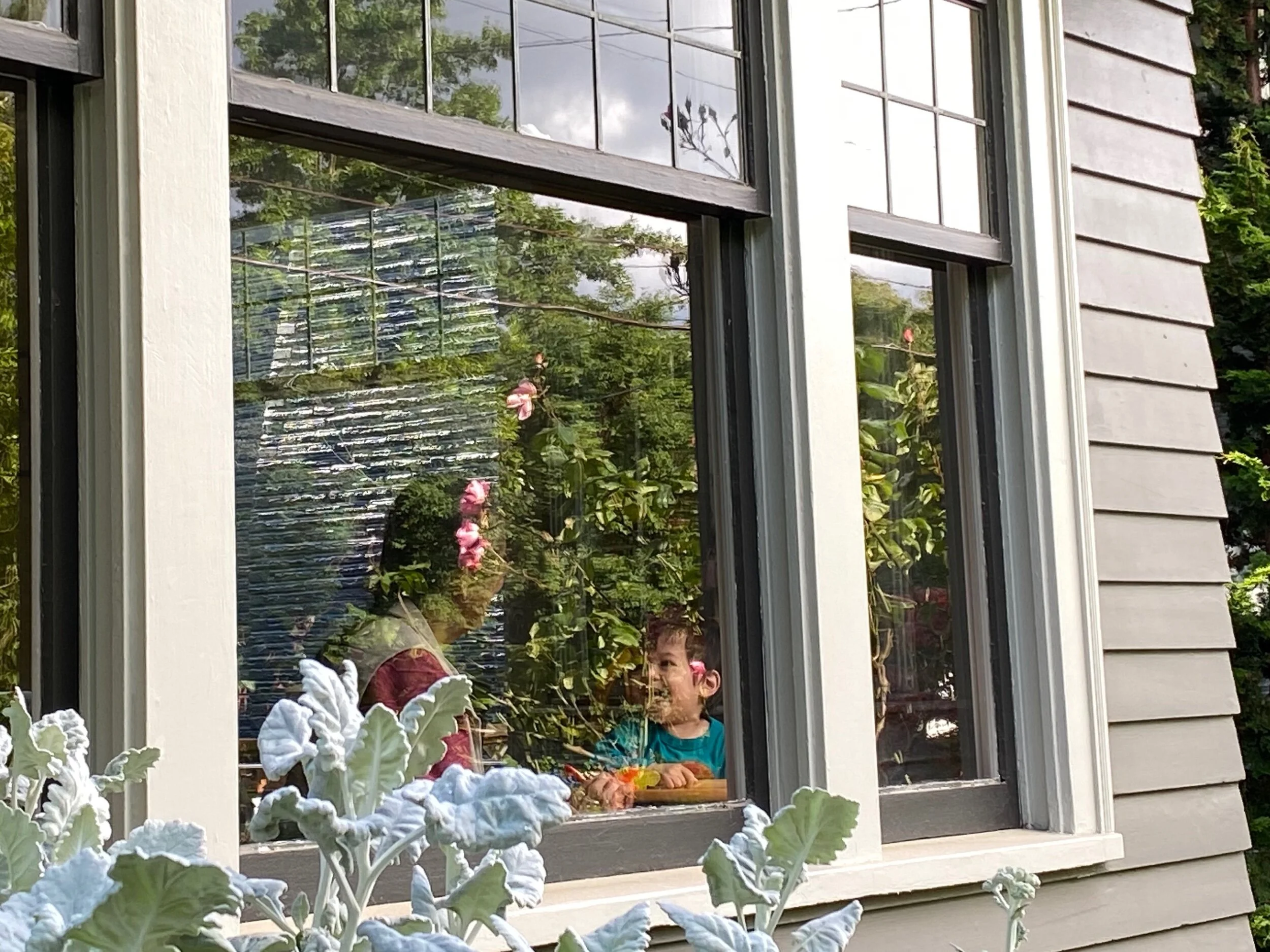 Funny faces and silly sounds