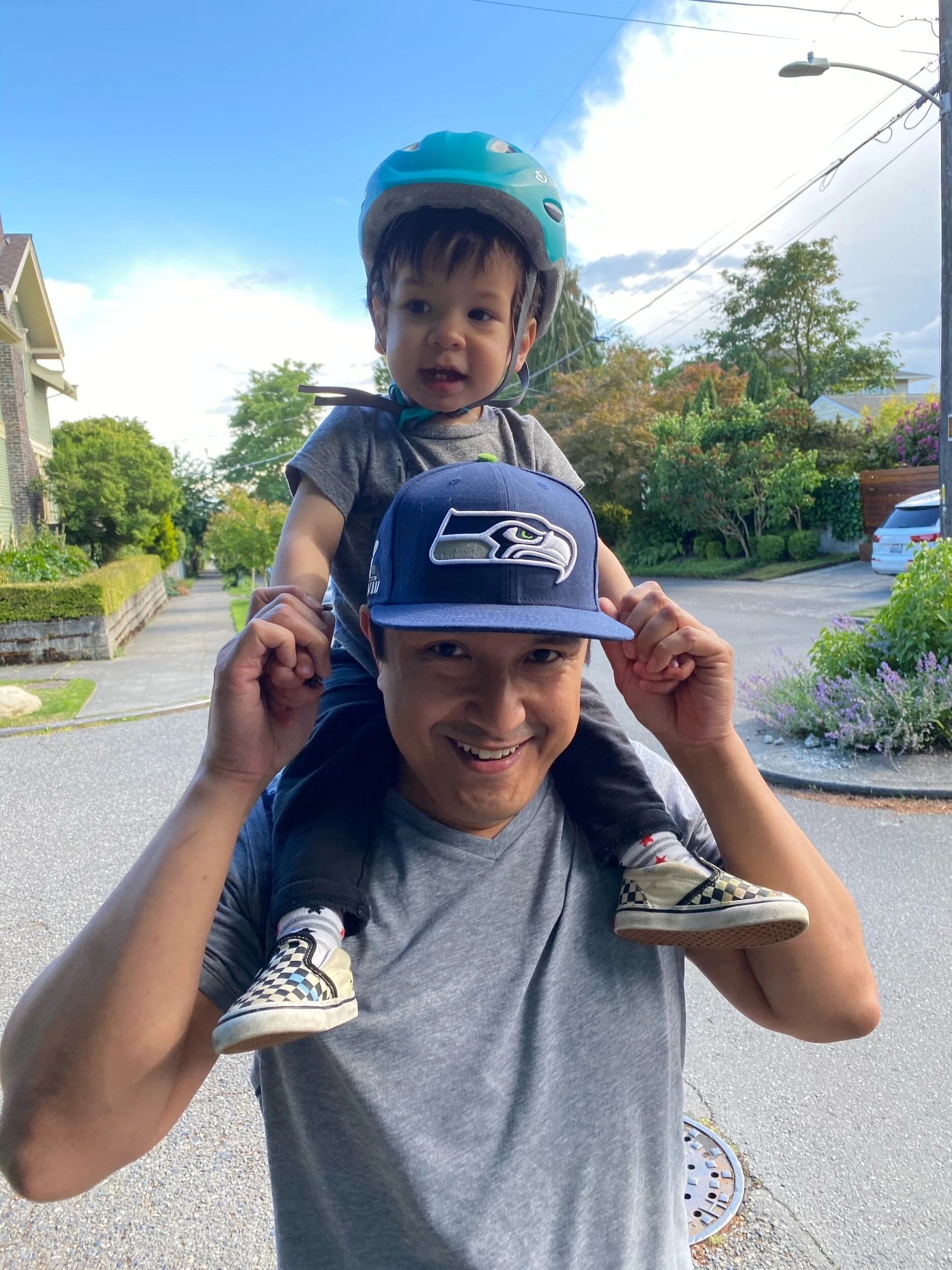 Checking out the chickens