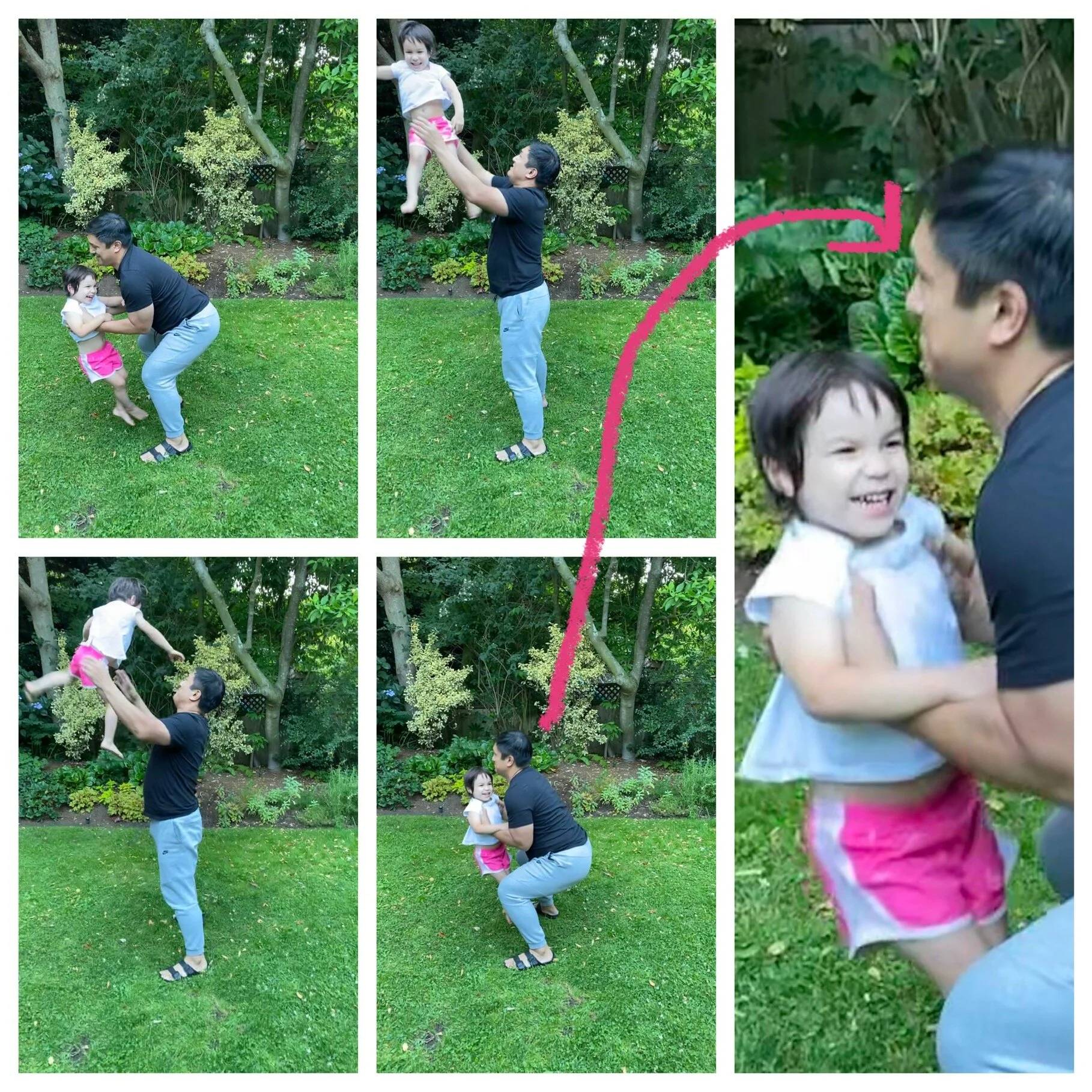 Squat bends and bicep curls