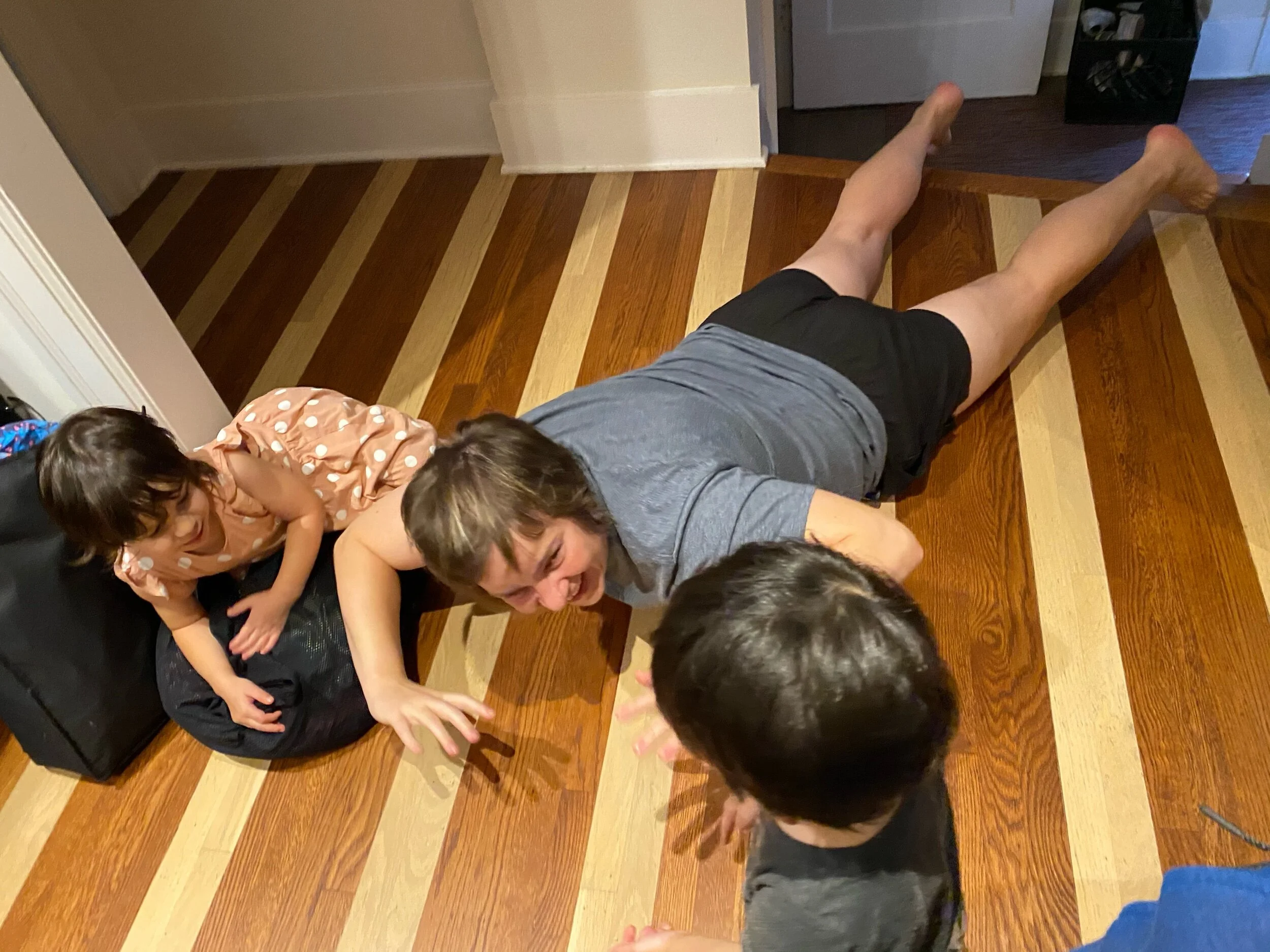 Then we went swimming