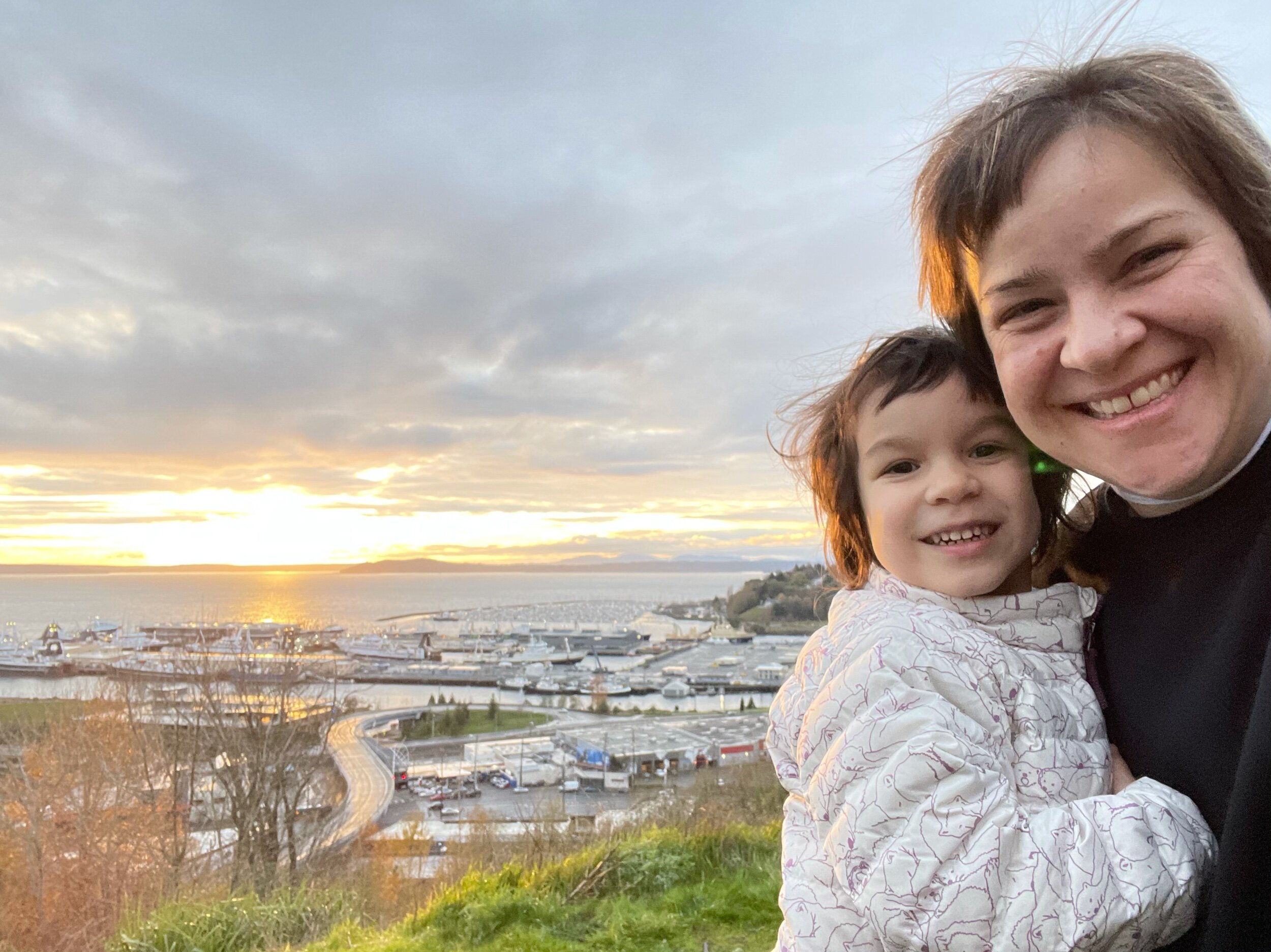 “Mama, would you prefer to go see the sunset?”