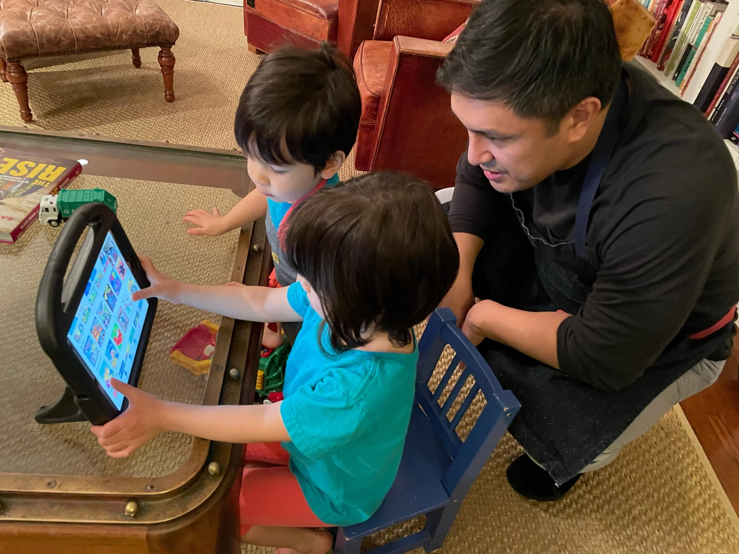 Teaching Lola how to Caribu