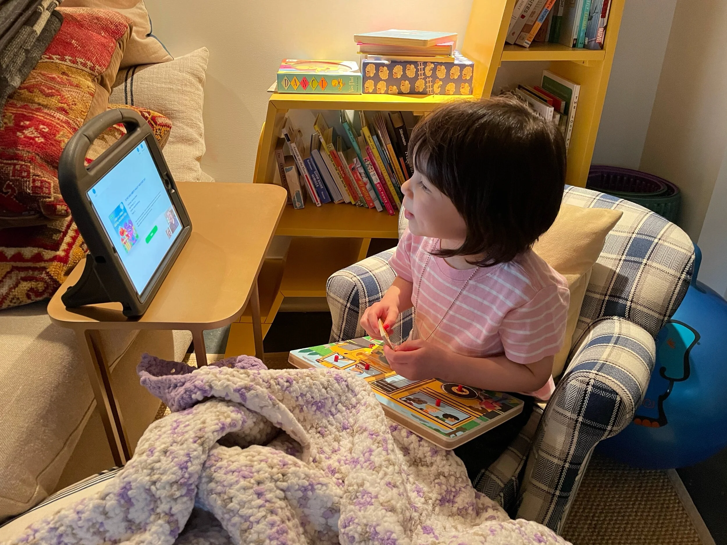 Reading practice with Xanna