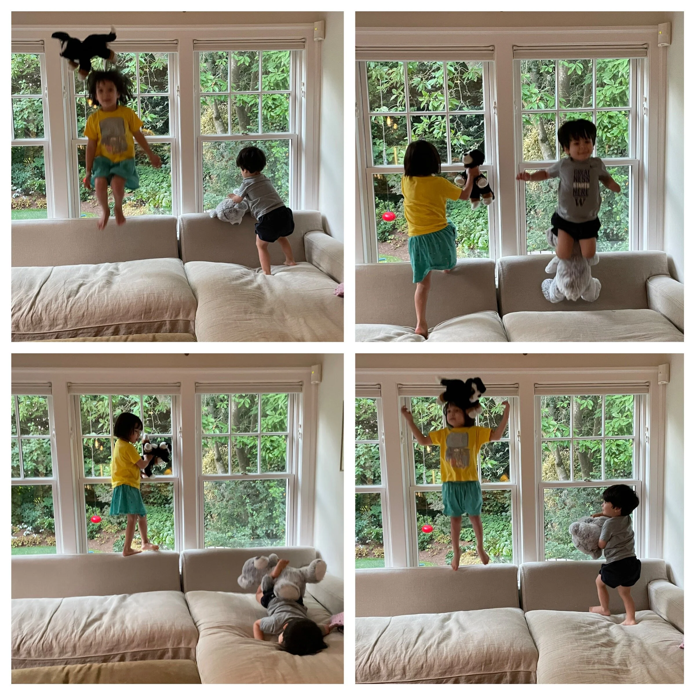 Jumping with friends