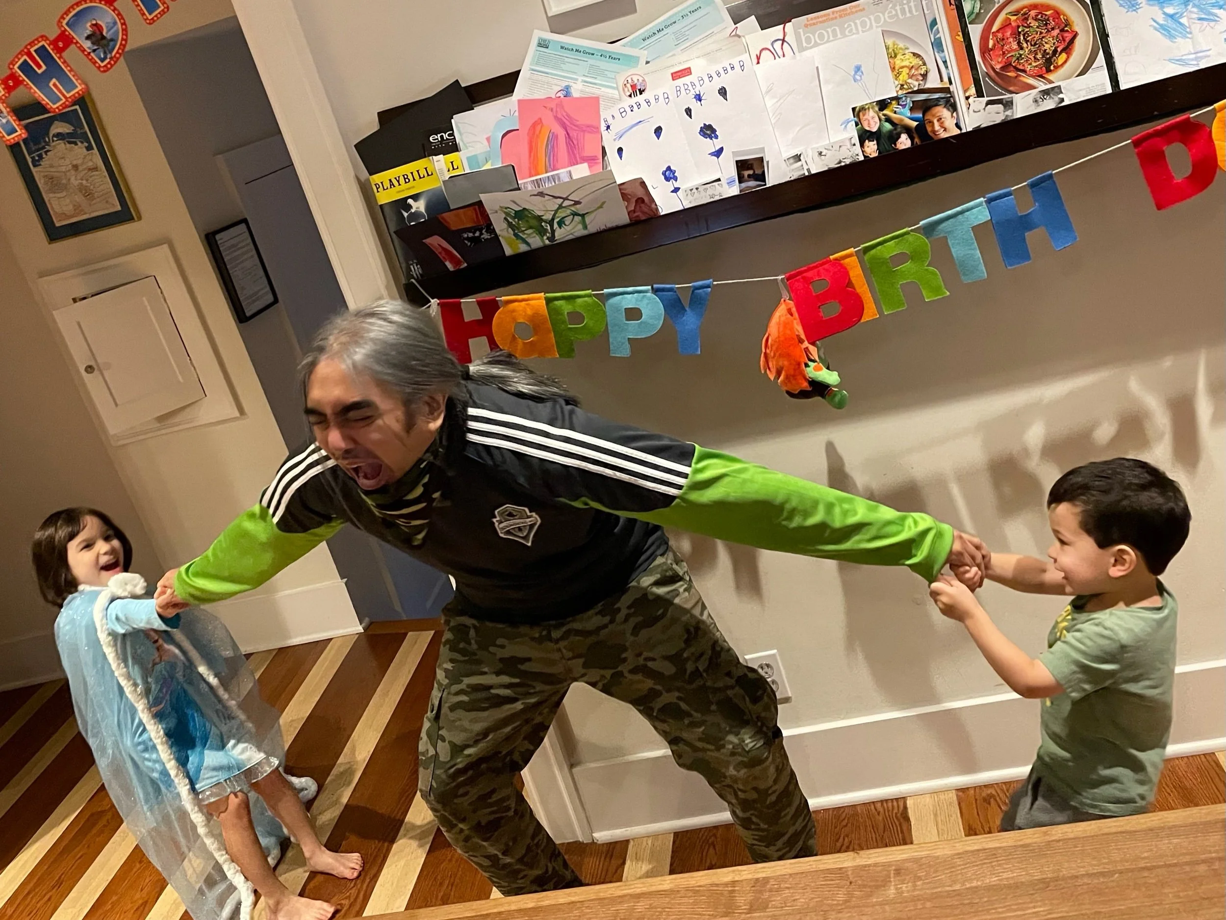 Let’s play “stretch Tito!”