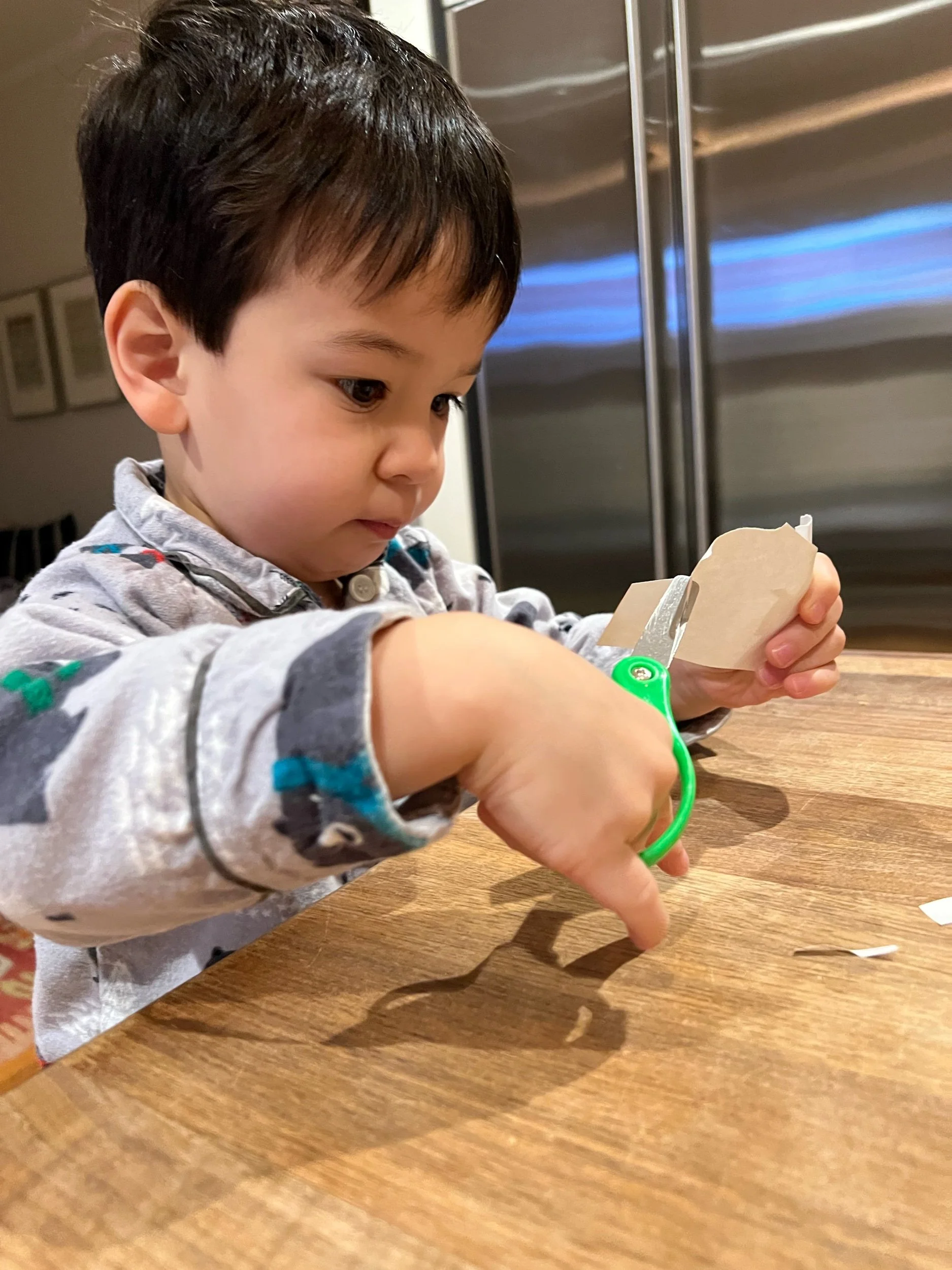 Morning scissor practice