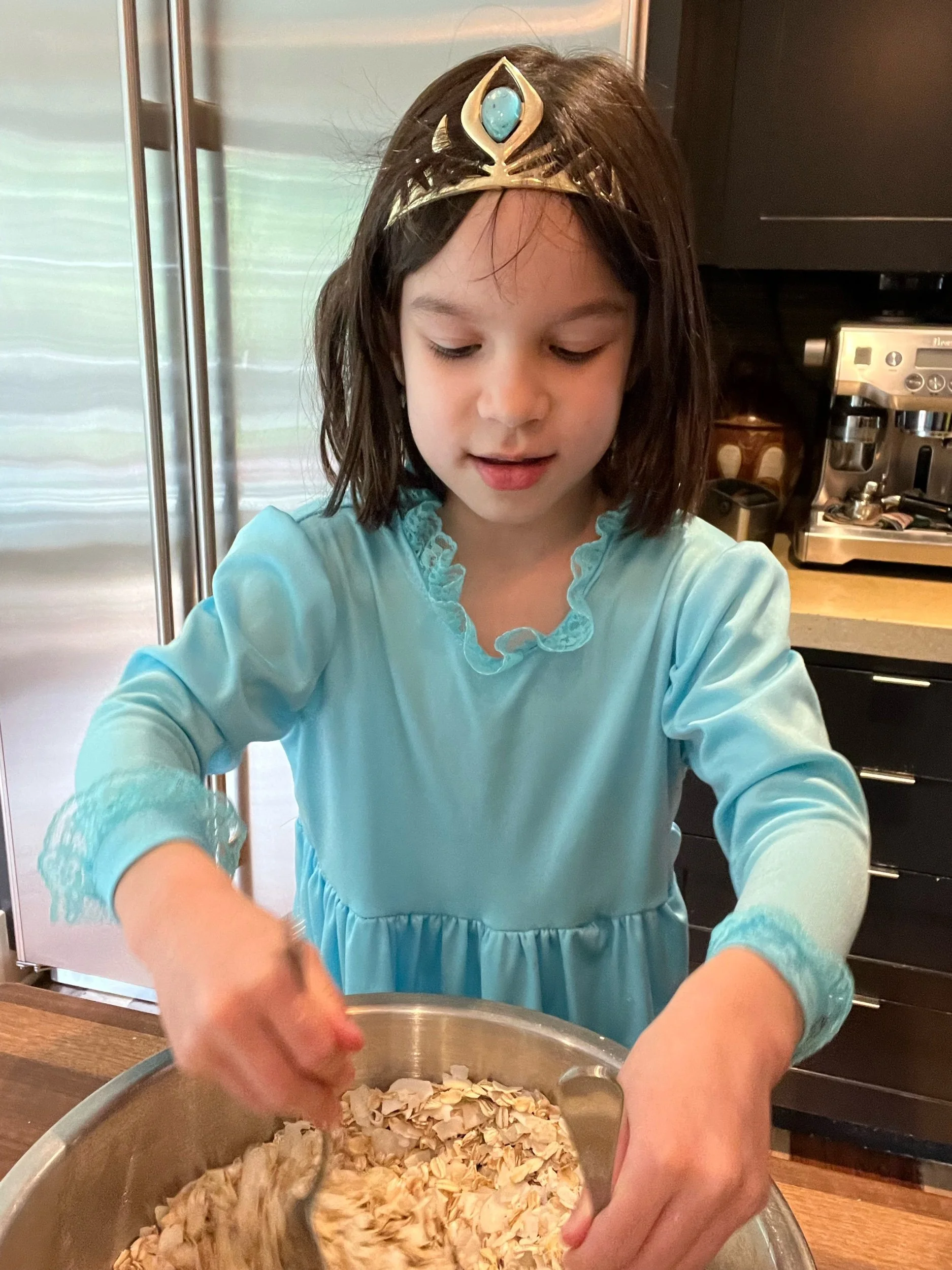 Royal granola in the making