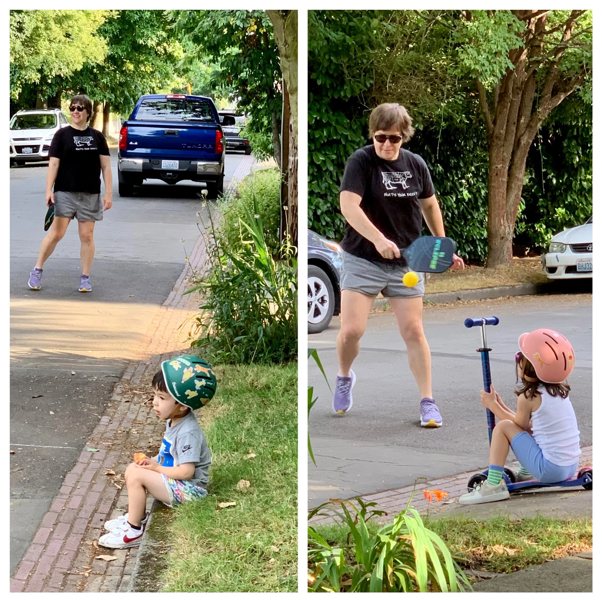 Block pick-up pickle ball