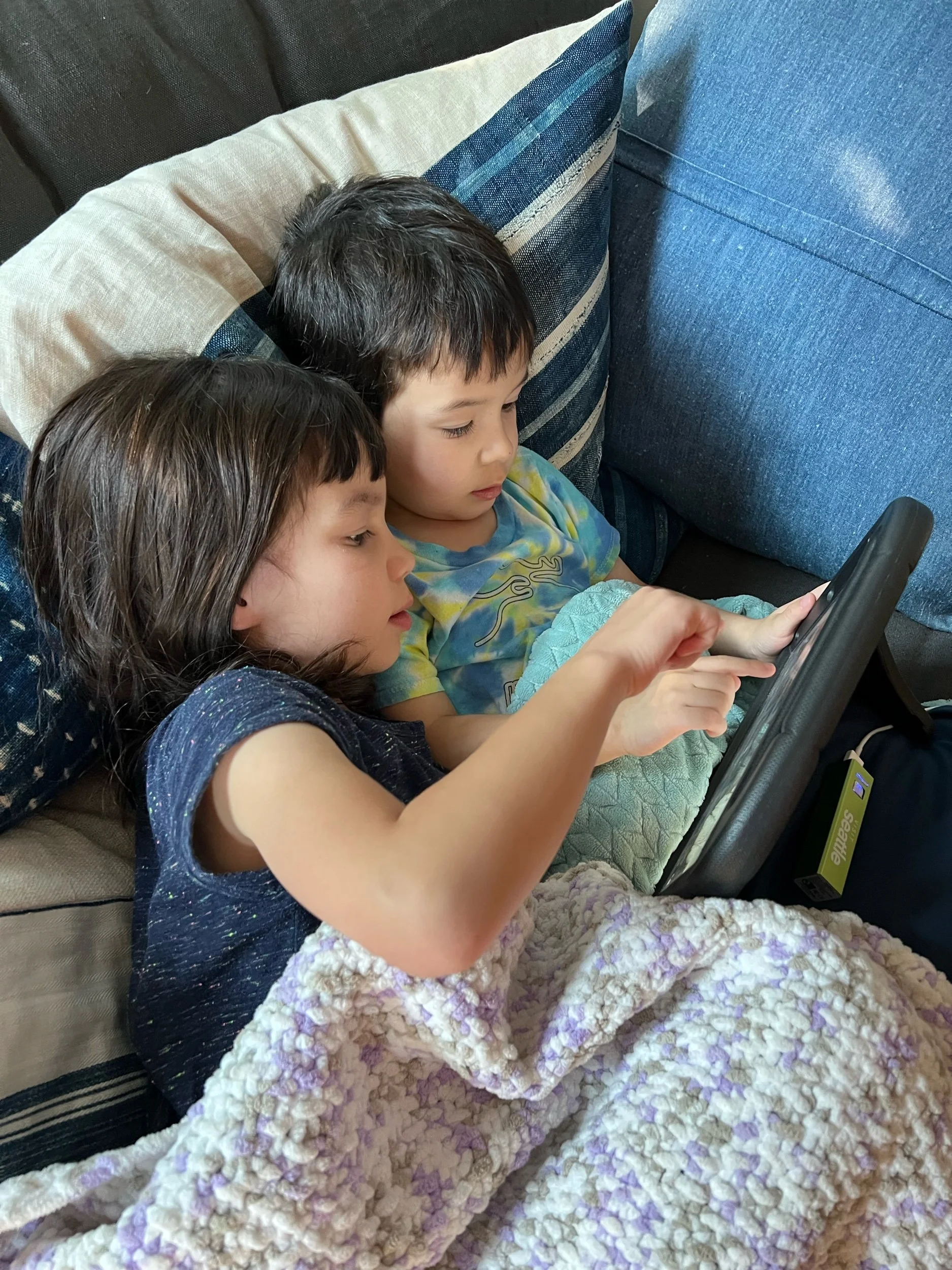 Choosing books with Xanna