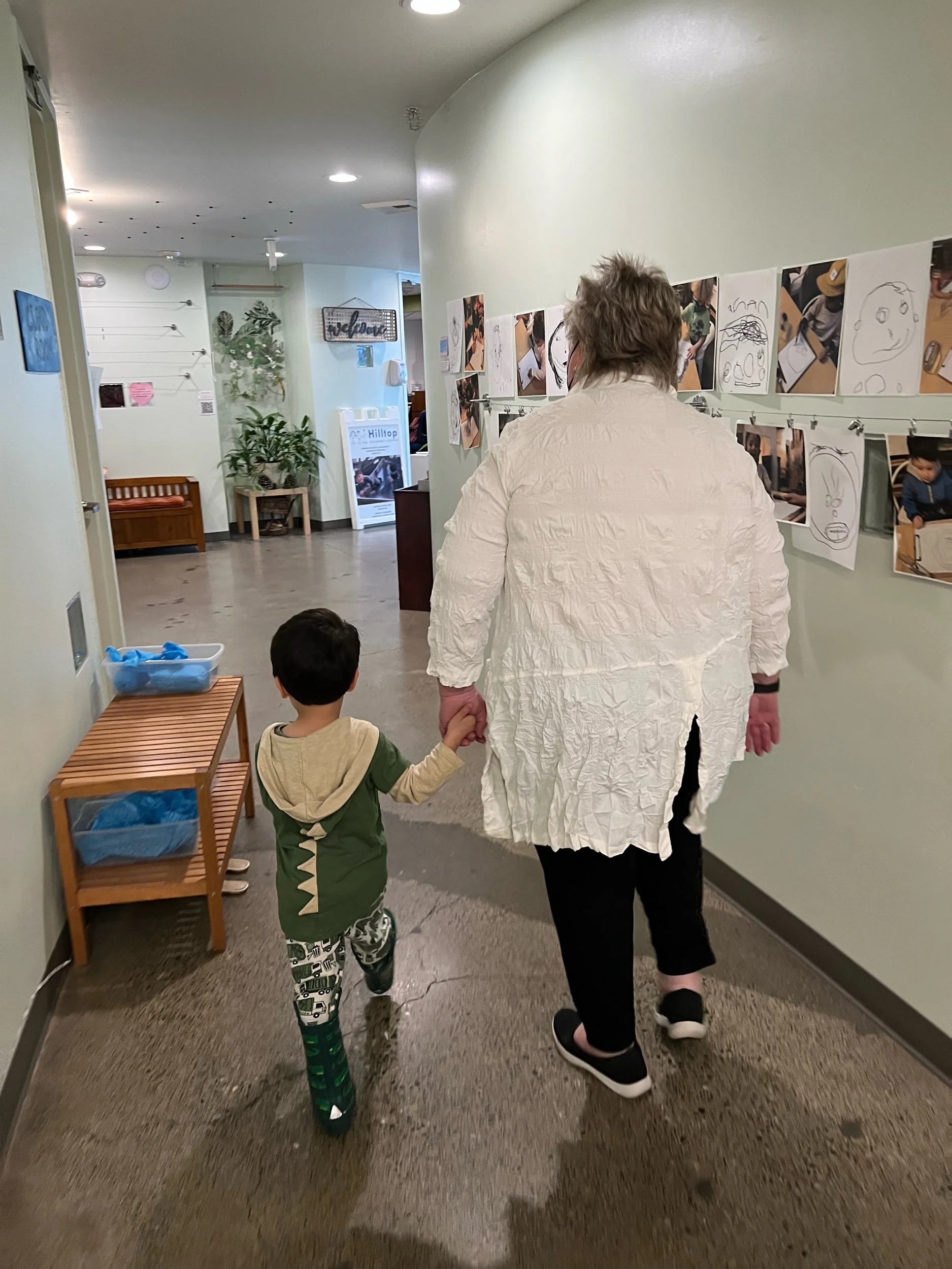 School pick-up surprise