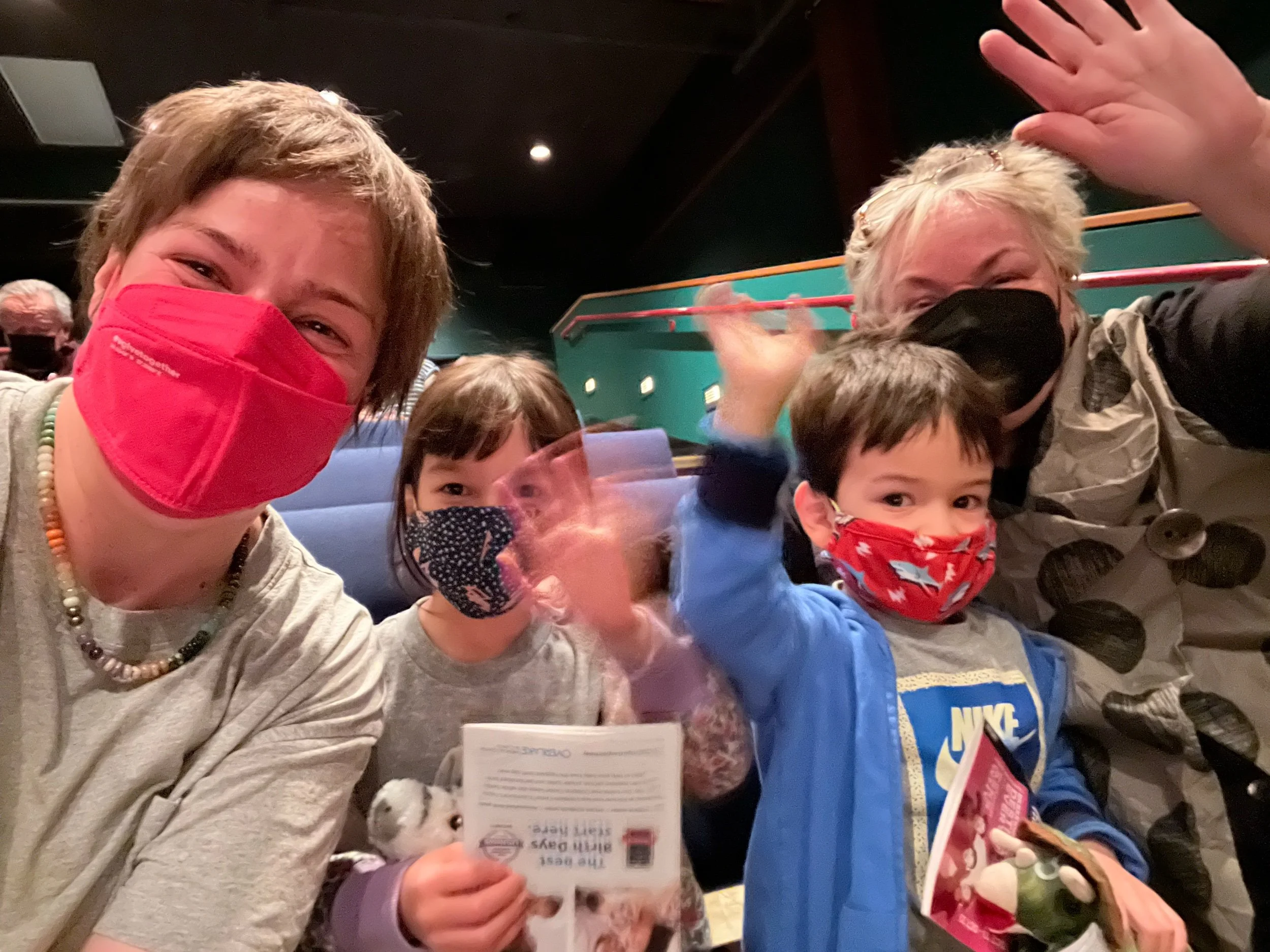 We went to the theater