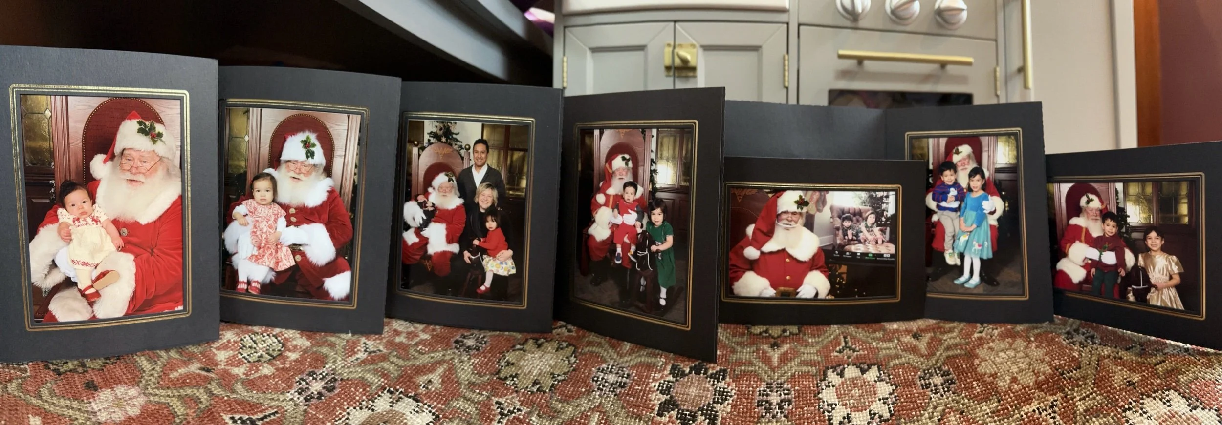 Santa visits through the years