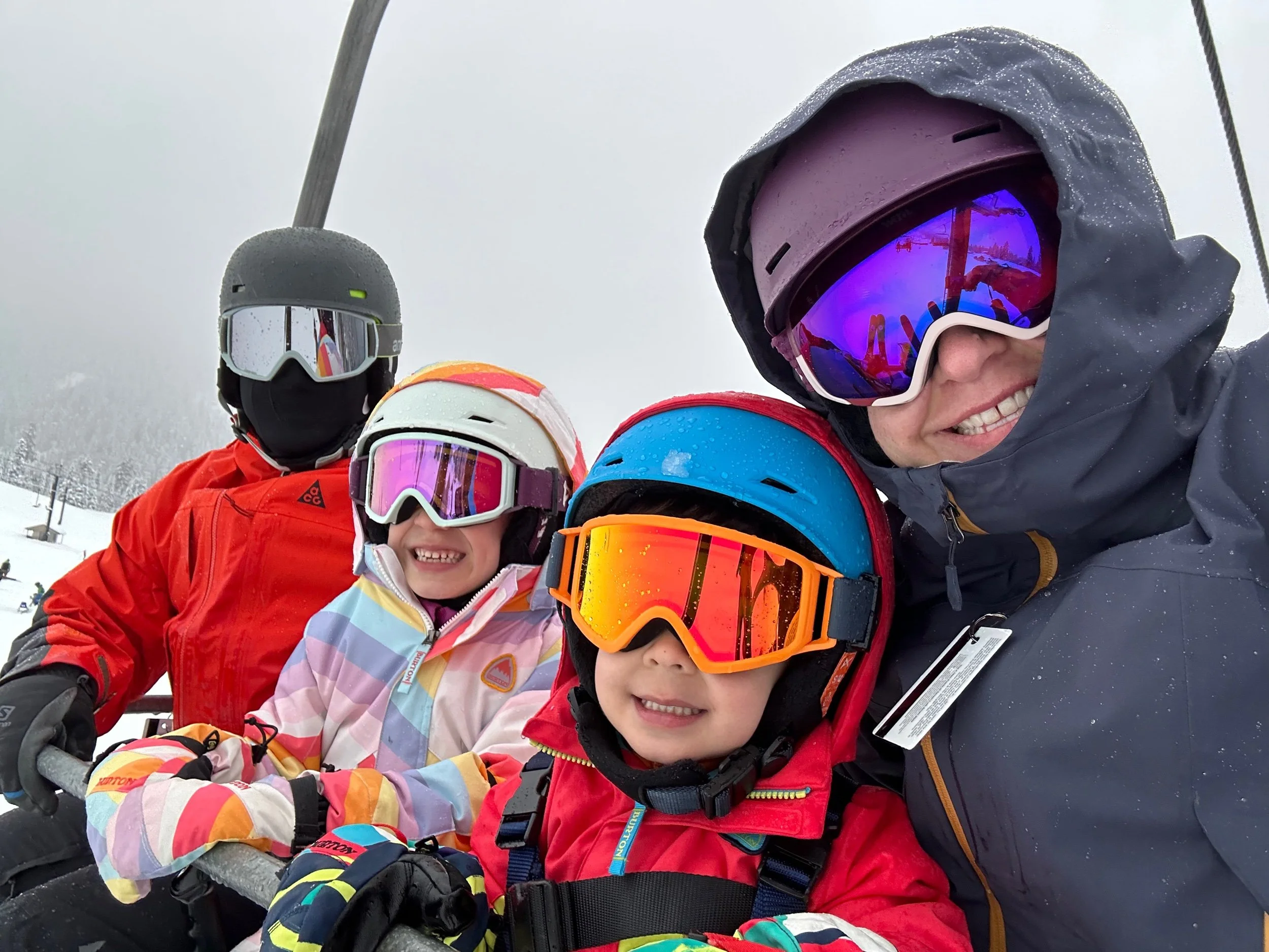 First chairlift ride of the season