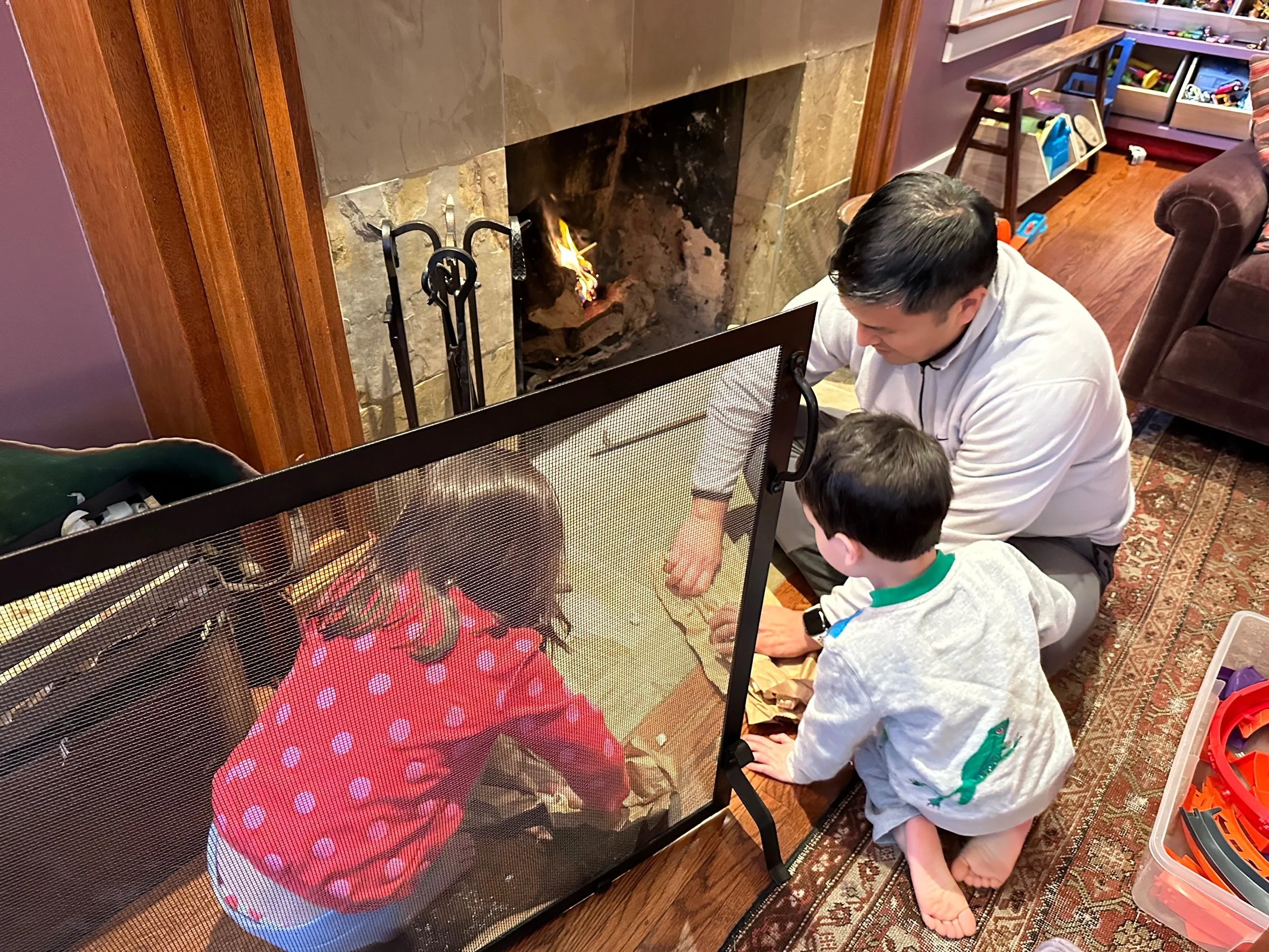 Making kindling burritos