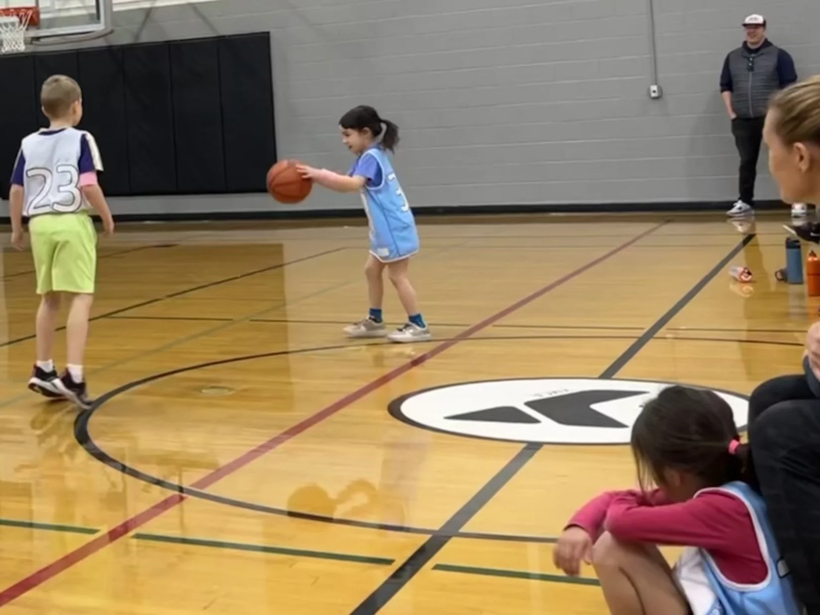 First basketball game