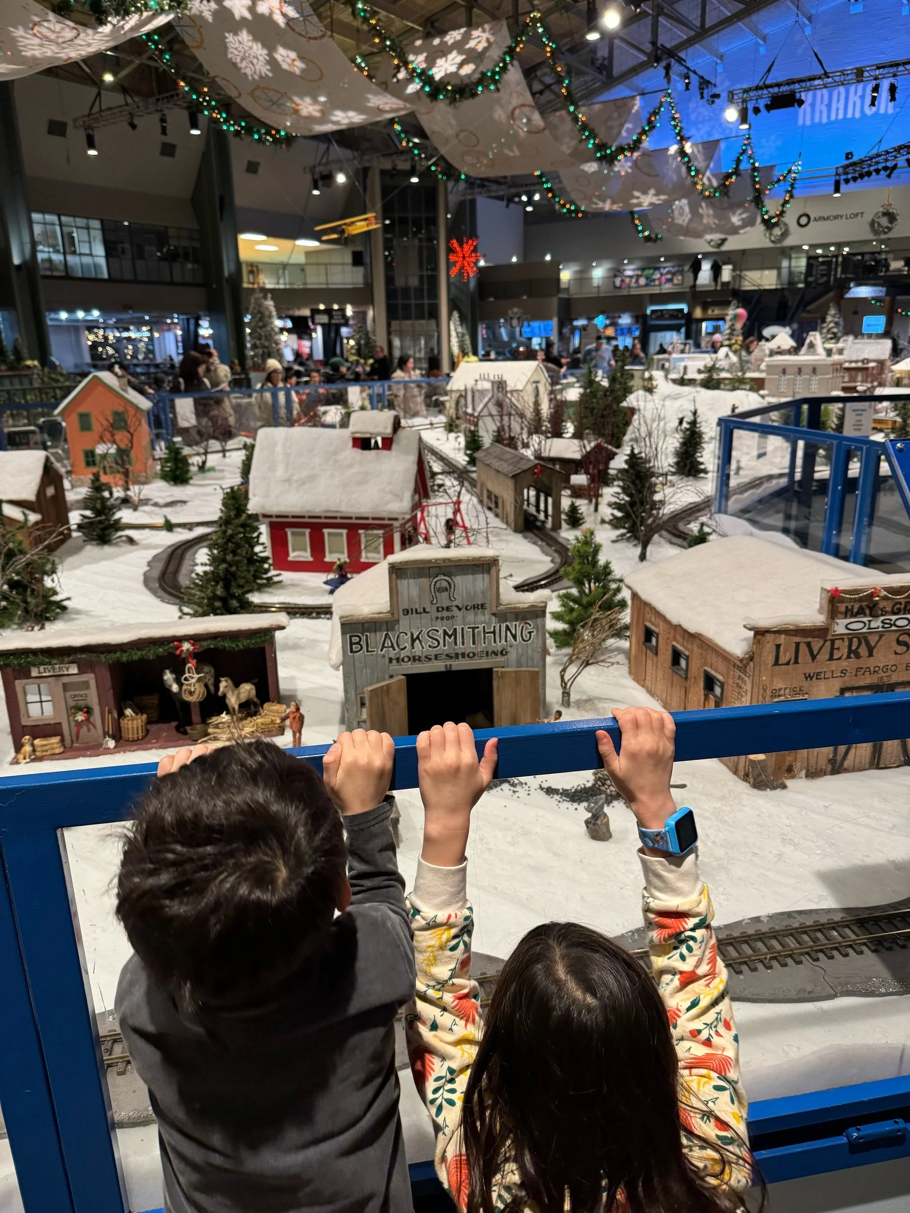 Winter village side track